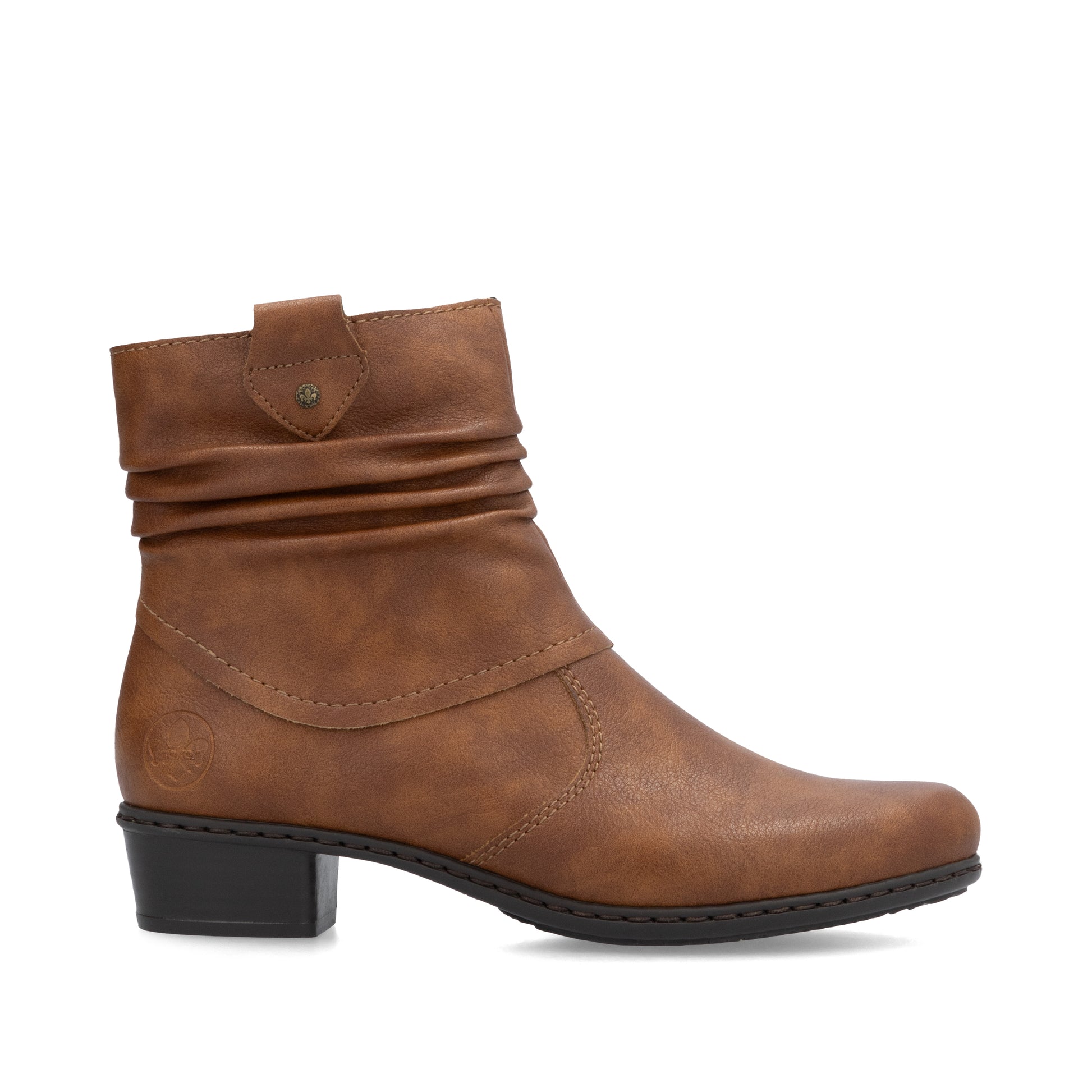 Brown Zip Boots for Women | Rieker Y0771-24