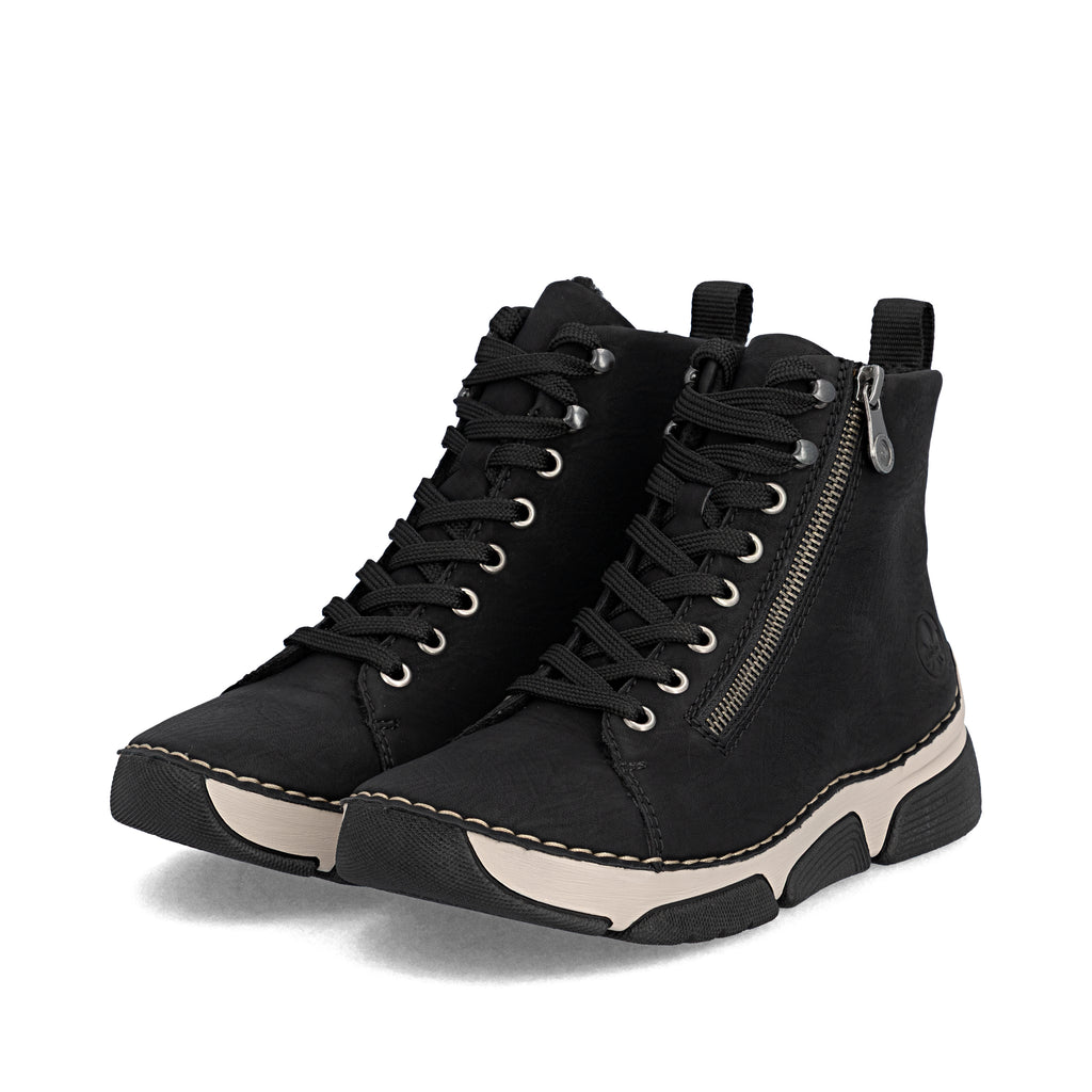 Black Zip Boots for Women | Rieker 45920-01