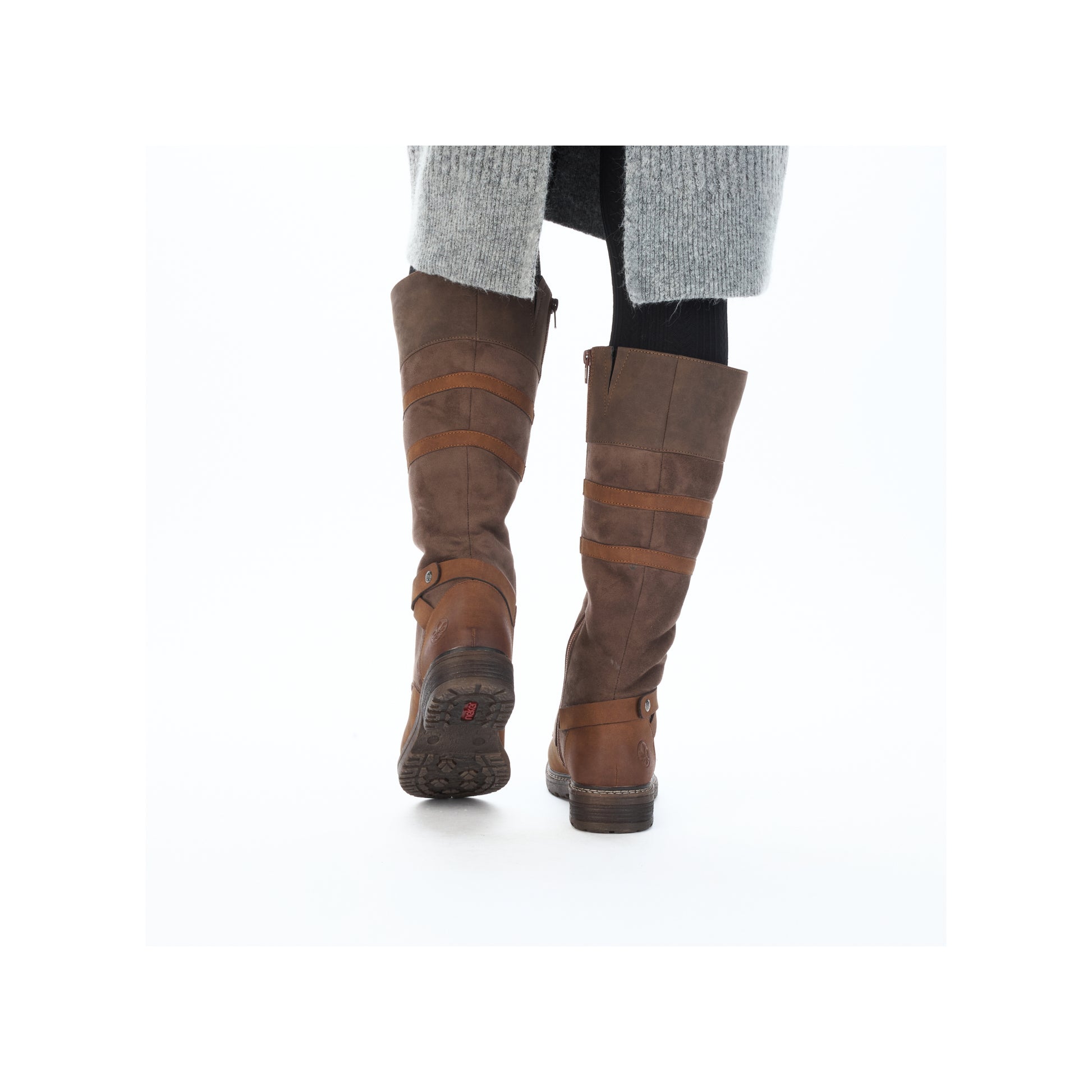 Brown Zip Boots for Women | Rieker 94732-25