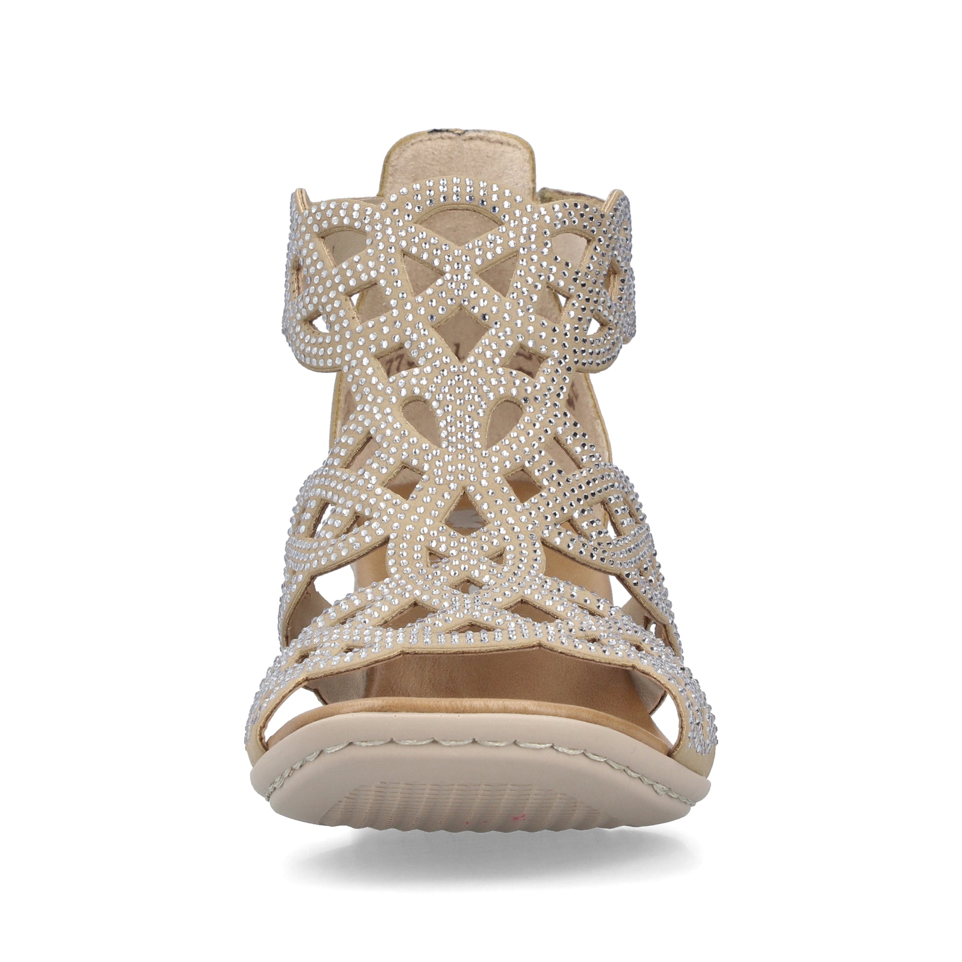 Beige Hook & Loop Sandals for Women | Rieker 64773-61