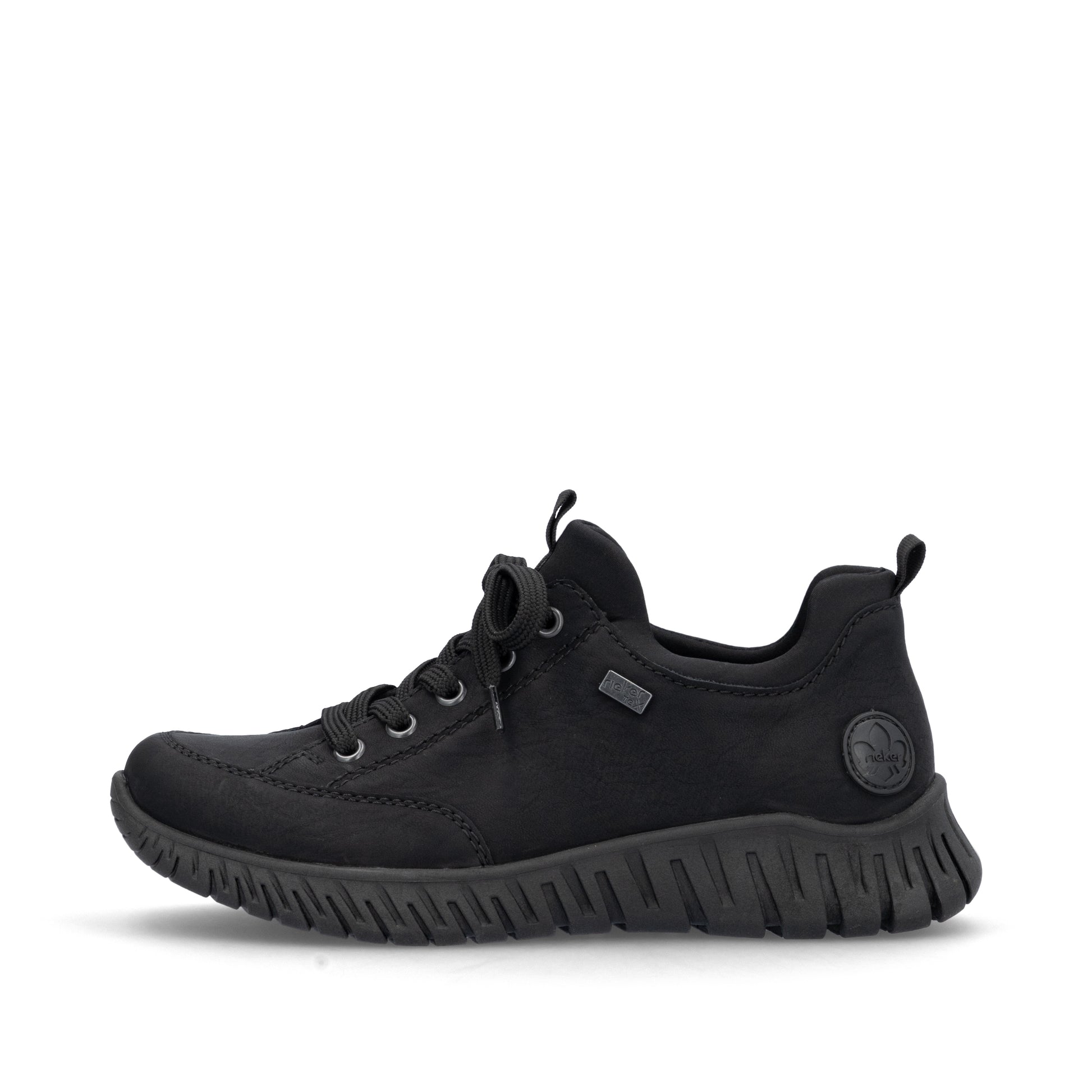 Black Elasticated Shoes for Women | Rieker M5352-00