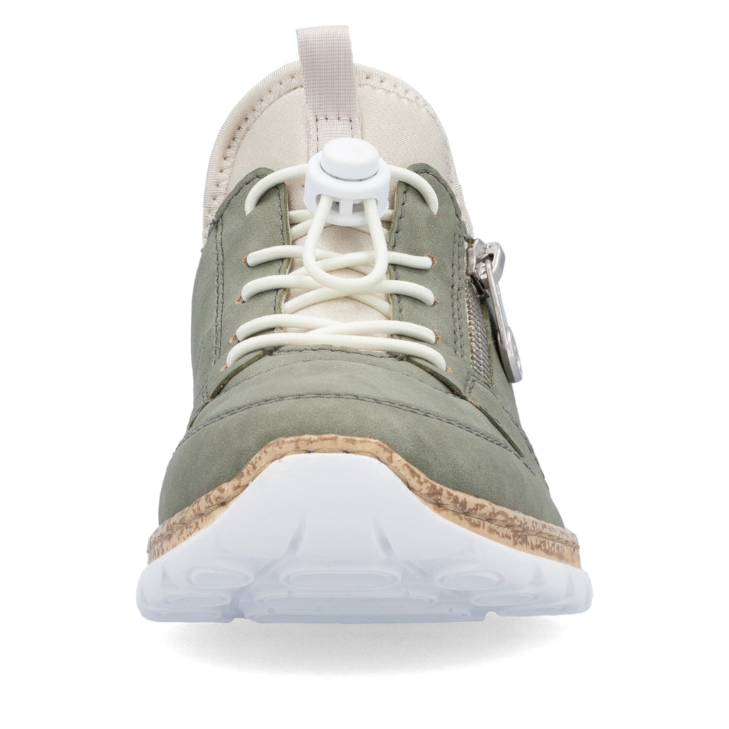 Green Elasticated Shoes for Women | Rieker N42G0-52