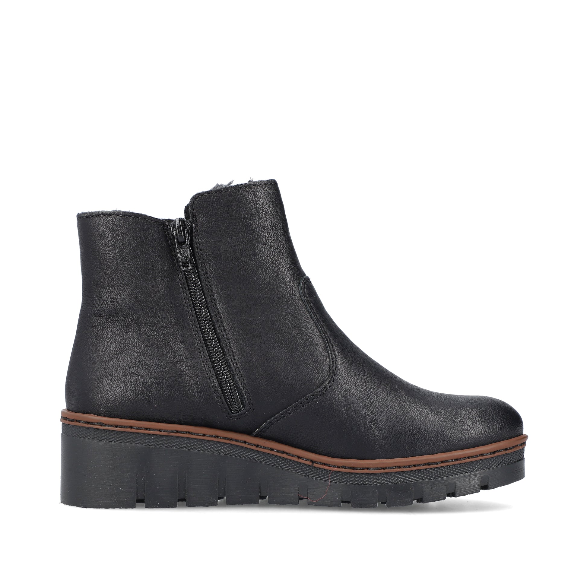 Black Zip Boots for Women | Rieker X9165-00