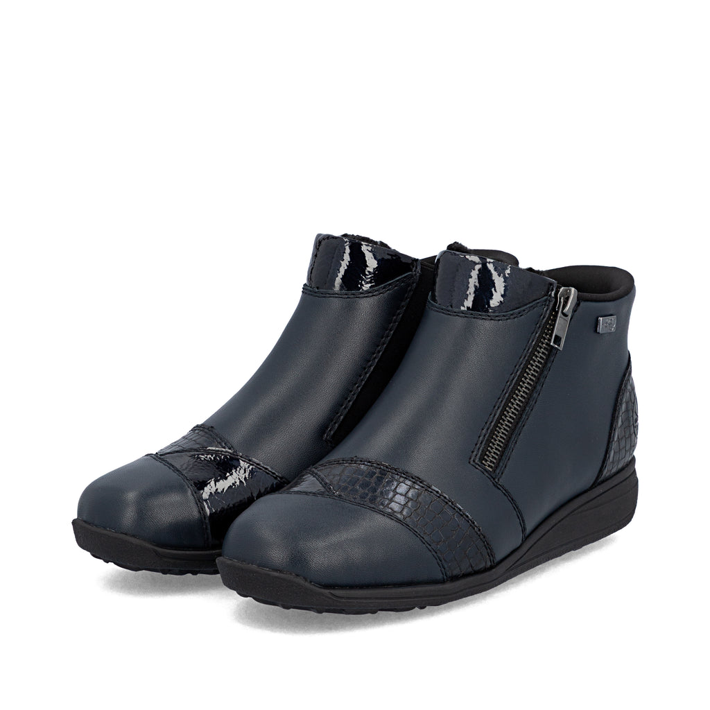 Blue Zip Boots for Women | Rieker 47254-14