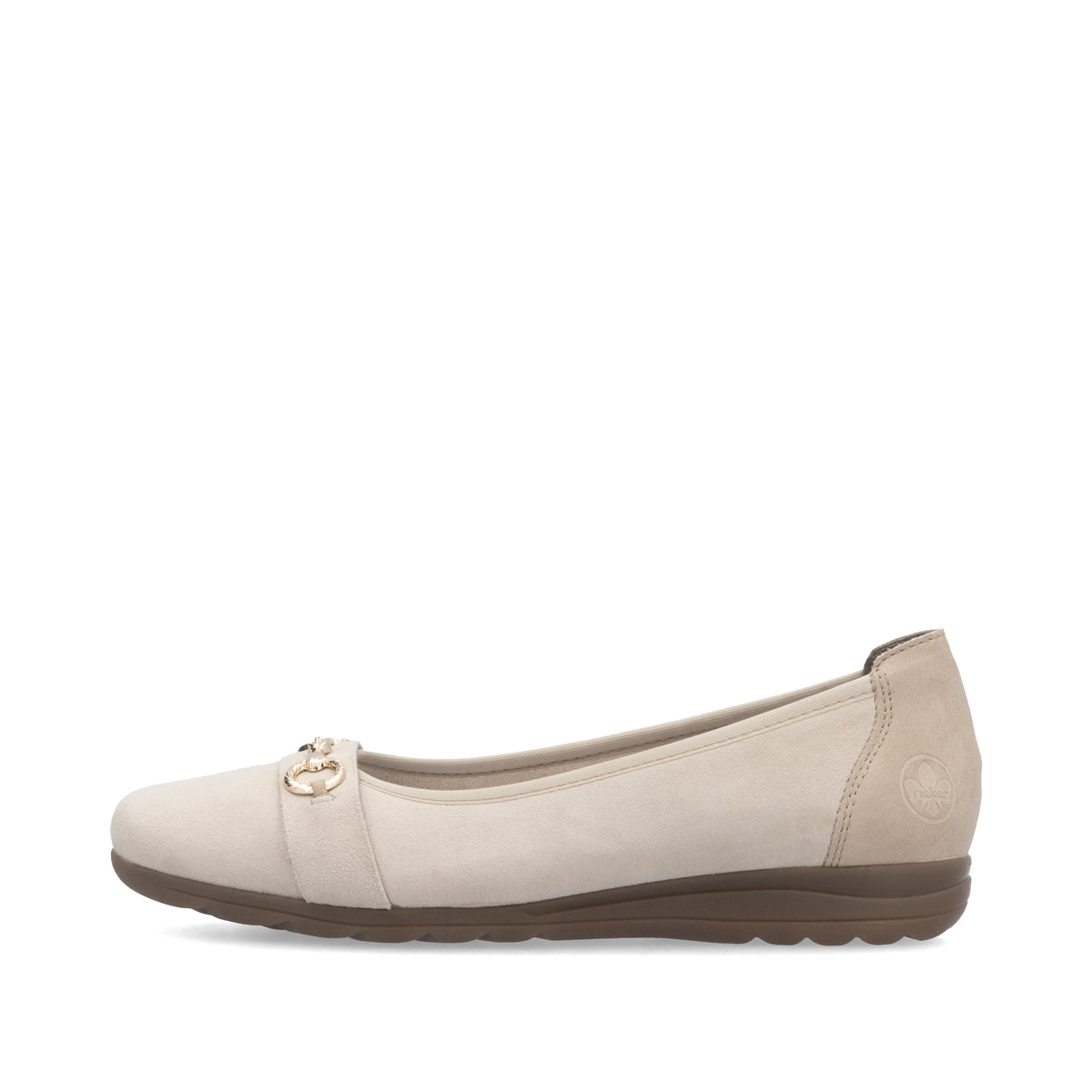 Rieker Women's Beige Ballerina Shoe | L9360-60