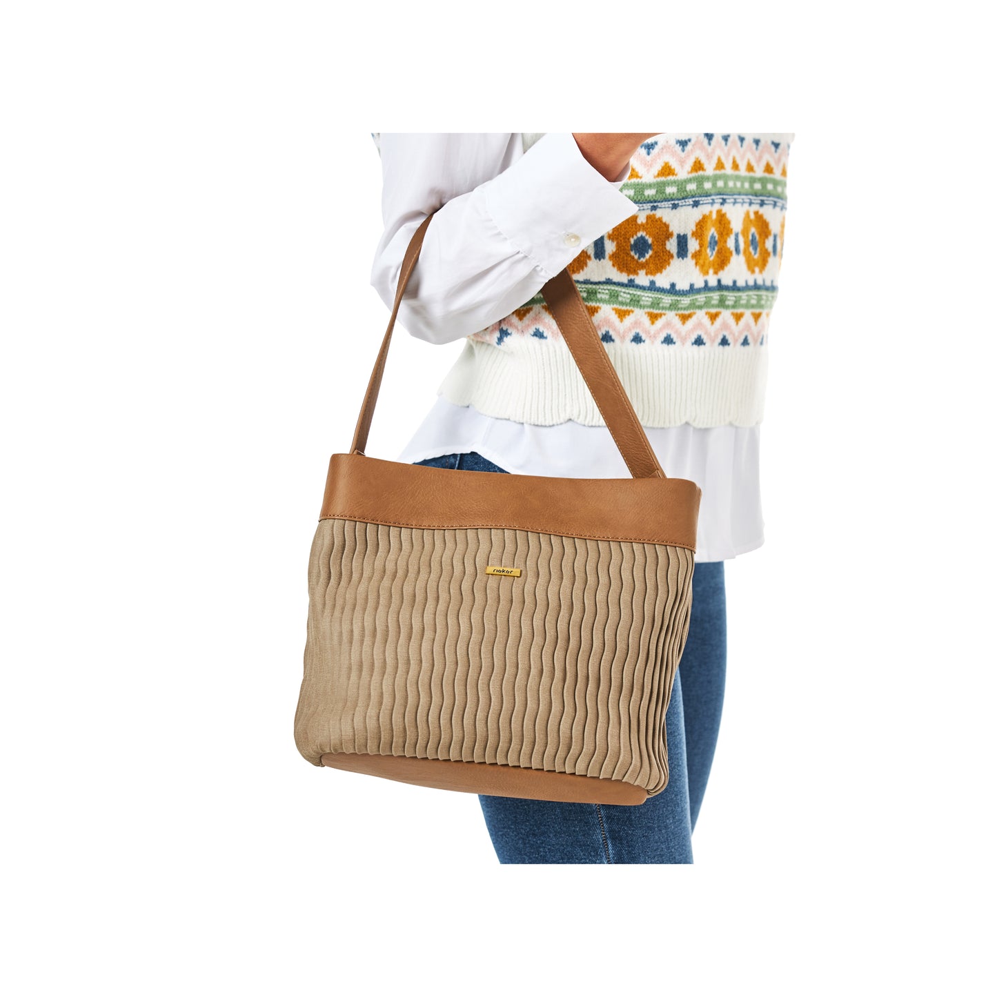 Rieker Woman's Bags - Beige | H1654-60