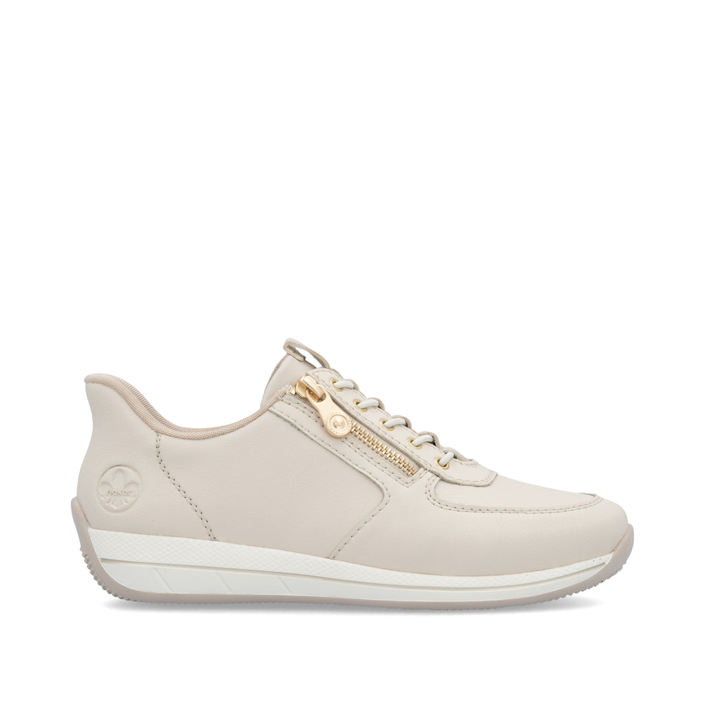 Beige Zip Shoes for Women | Rieker N1156-60