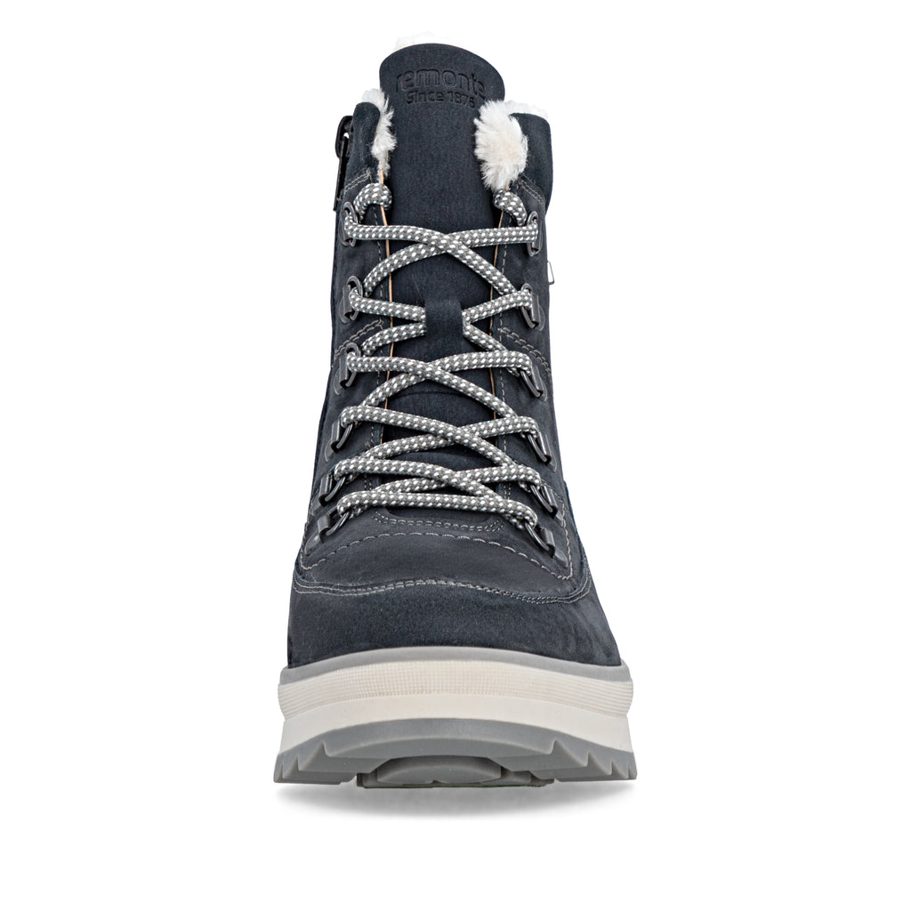 Blue Zip Boots for Women | Remonte D2B74-14