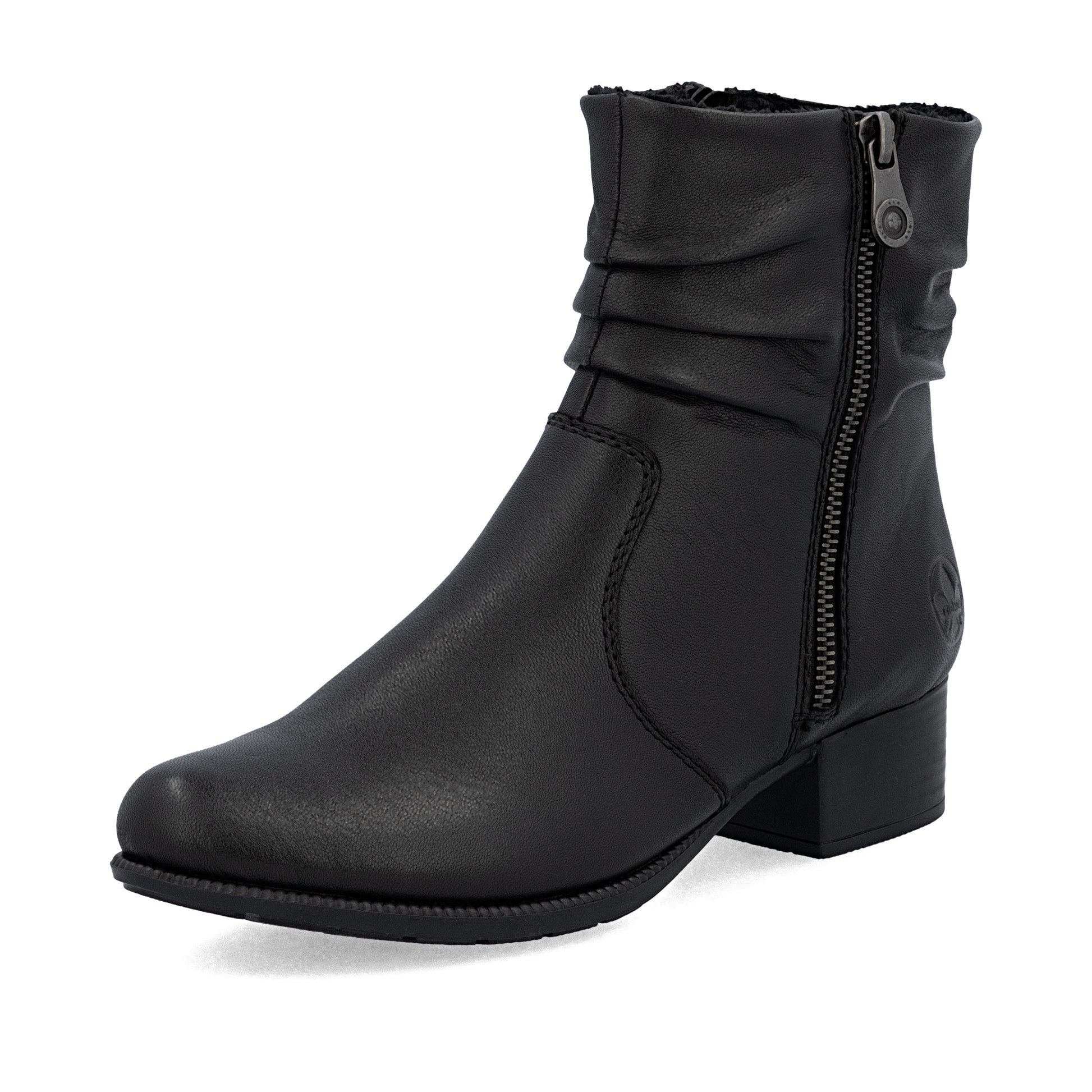 Black Zip Boots for Women | Rieker 78656-00