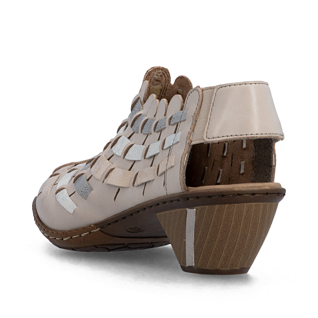 Beige Elasticated Shoes for Women | Rieker 46778-64