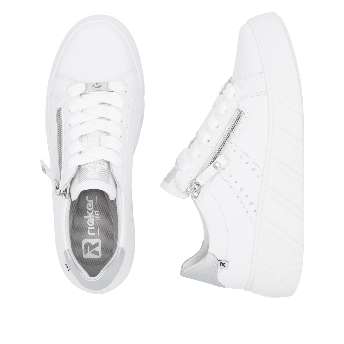 Rieker Women's Trainer - White | W2605-80