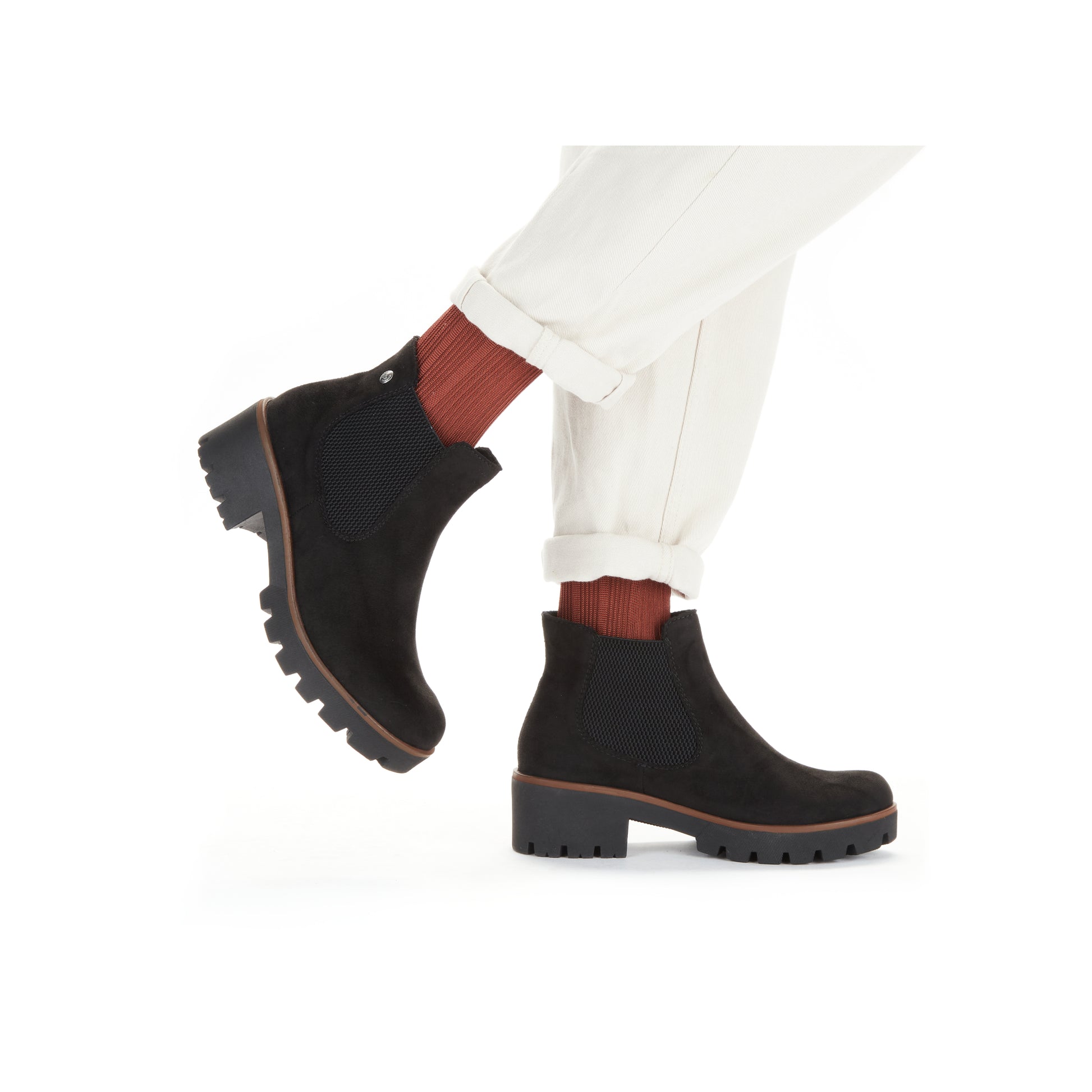 Black Elasticated Boots for Women | Rieker 79265-00