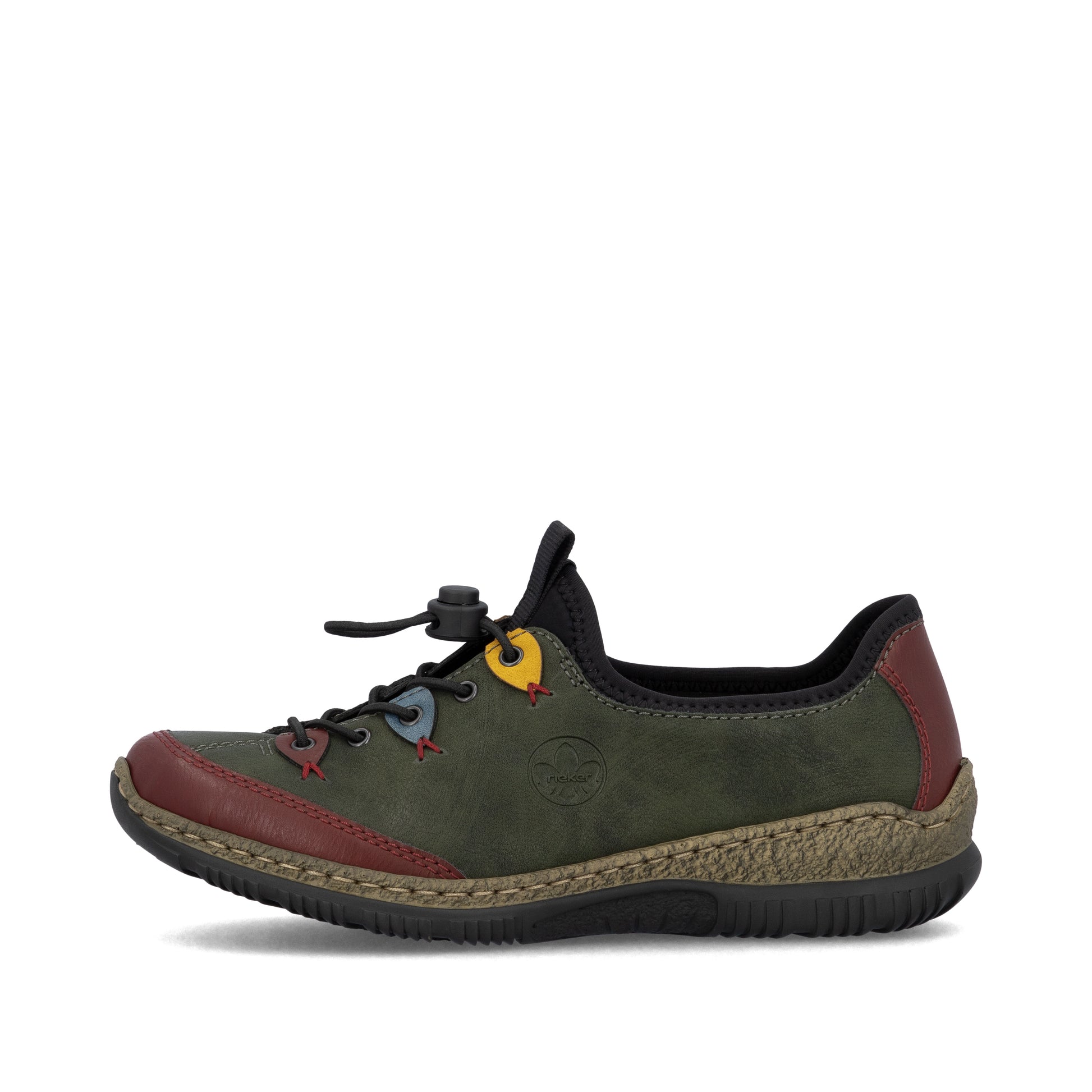 Green Elasticated Shoes for Women | Rieker N3271-54