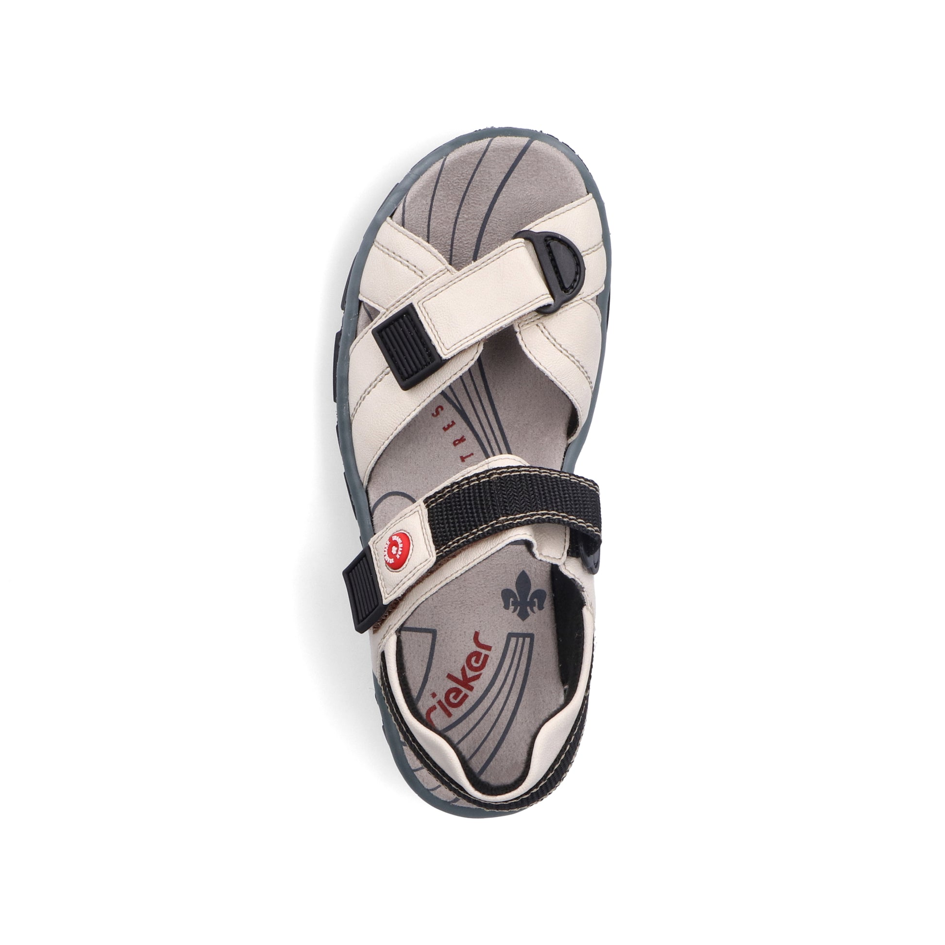 White Hook & Loop Sandals for Women | Rieker 68851-80