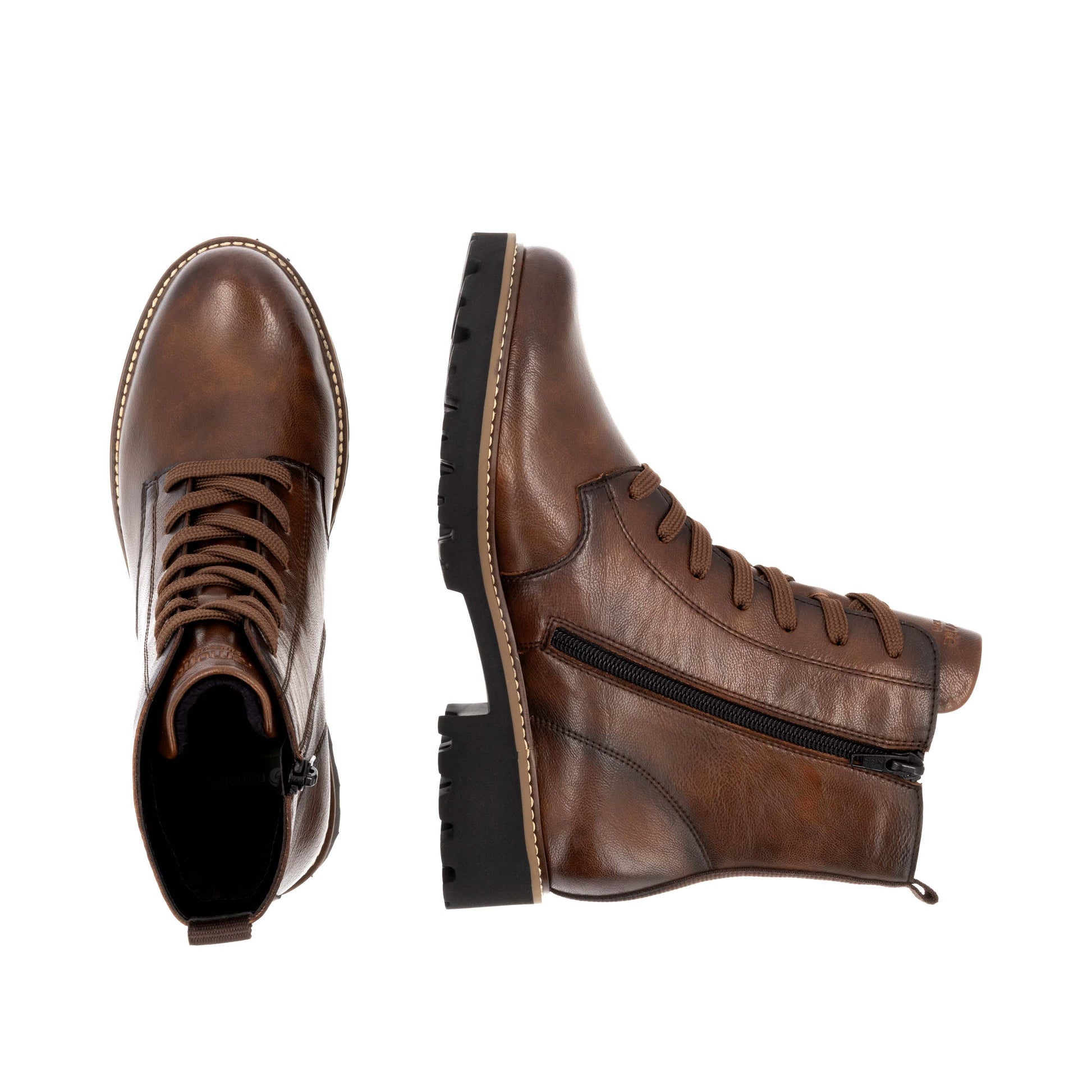 Brown Zip Boots for Women | Remonte D8661-24