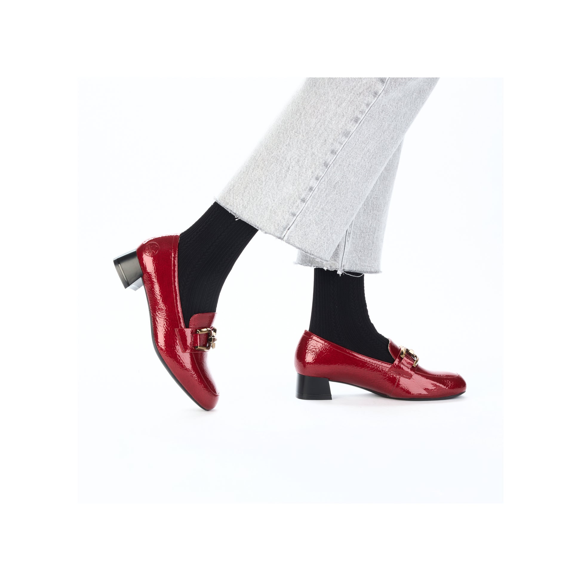 Red Slip-On Shoes for Women | Rieker 45052-33