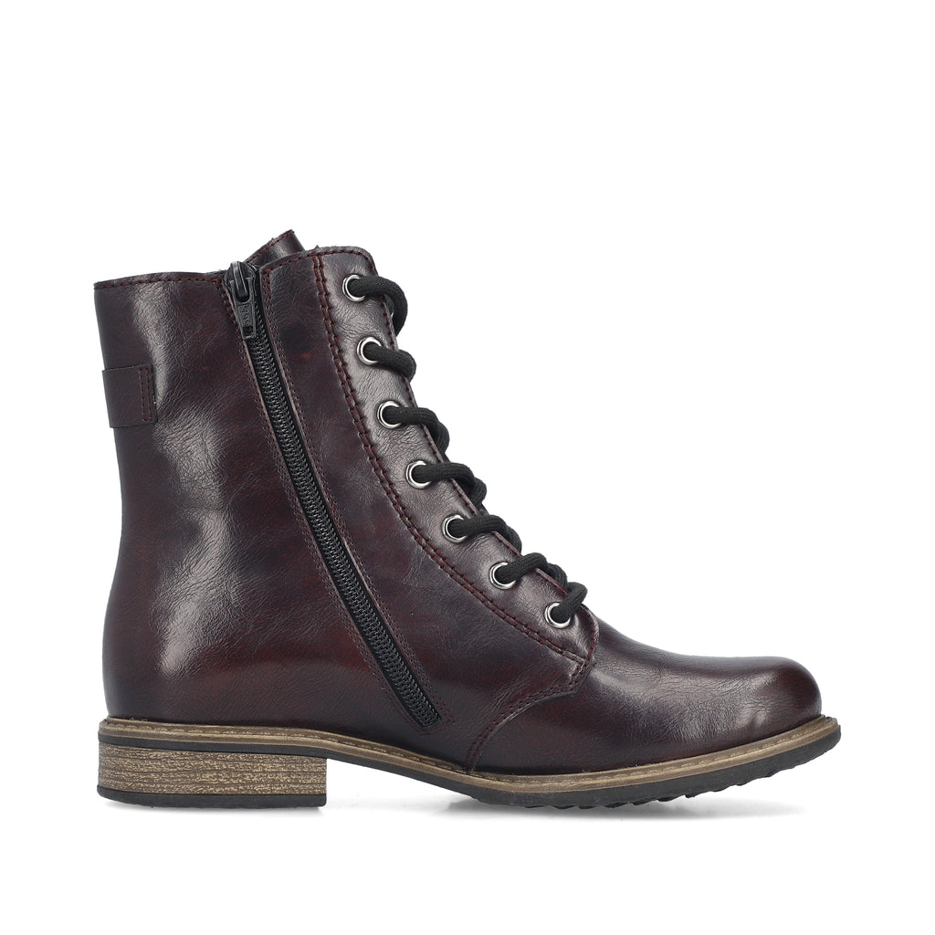 Red Zip Boots for Women | Rieker 74802-35