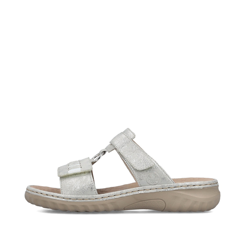 Grey Hook & Loop Sandals for Women | Rieker 60481-40