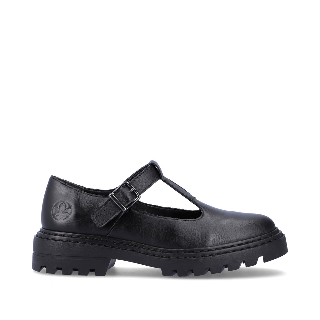 Black Buckle Shoes for Women | Rieker Z9664-00