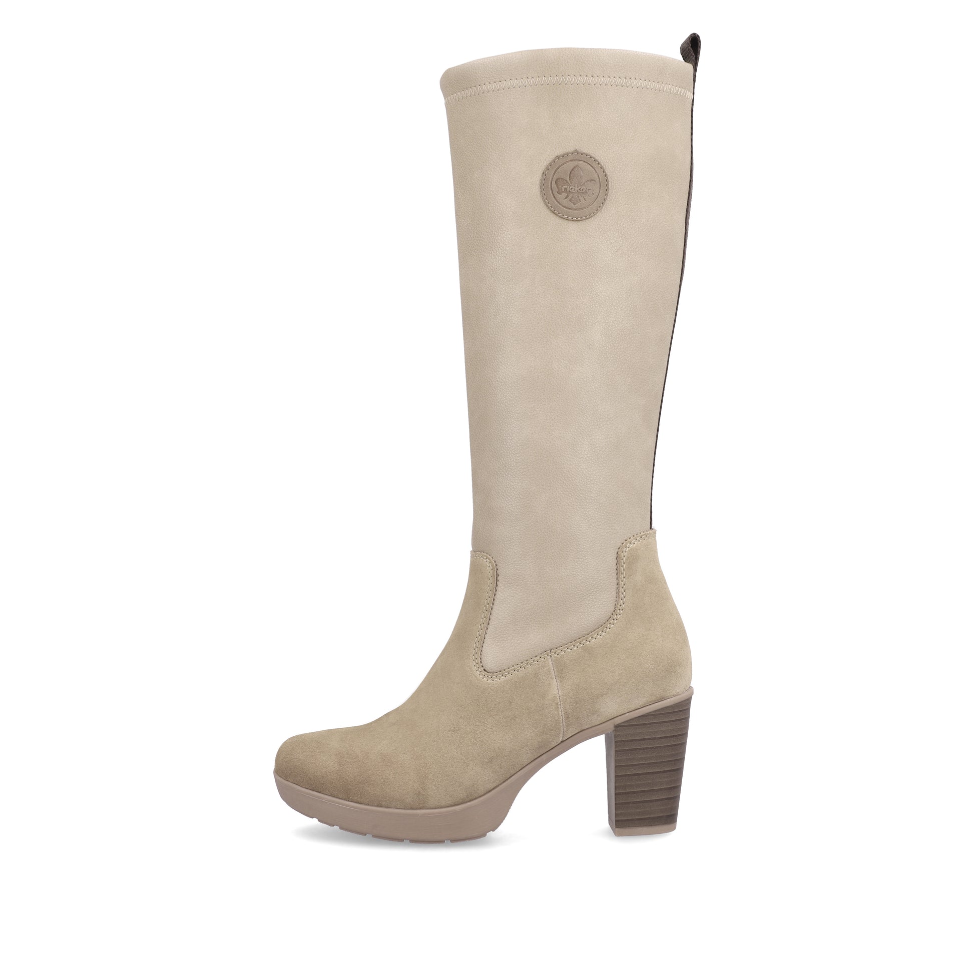 Beige Zip Boots for Women | Rieker Y2255-64