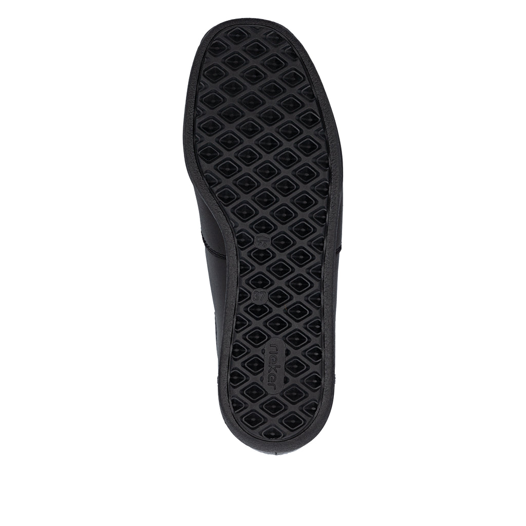 Black Elasticated Shoes for Women | Rieker 47253-00