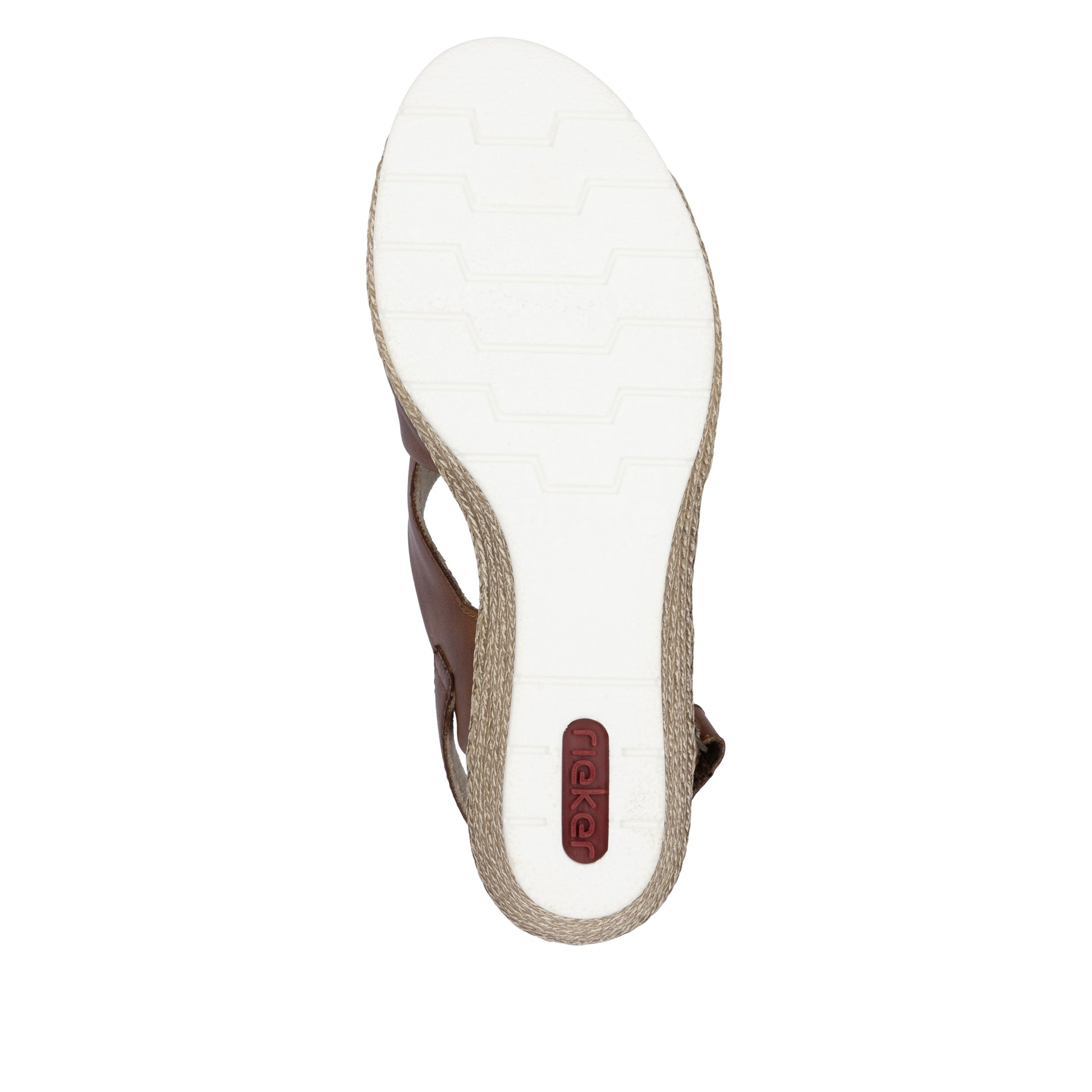 Brown Hook & Loop Sandals for Women | Rieker 61975-24