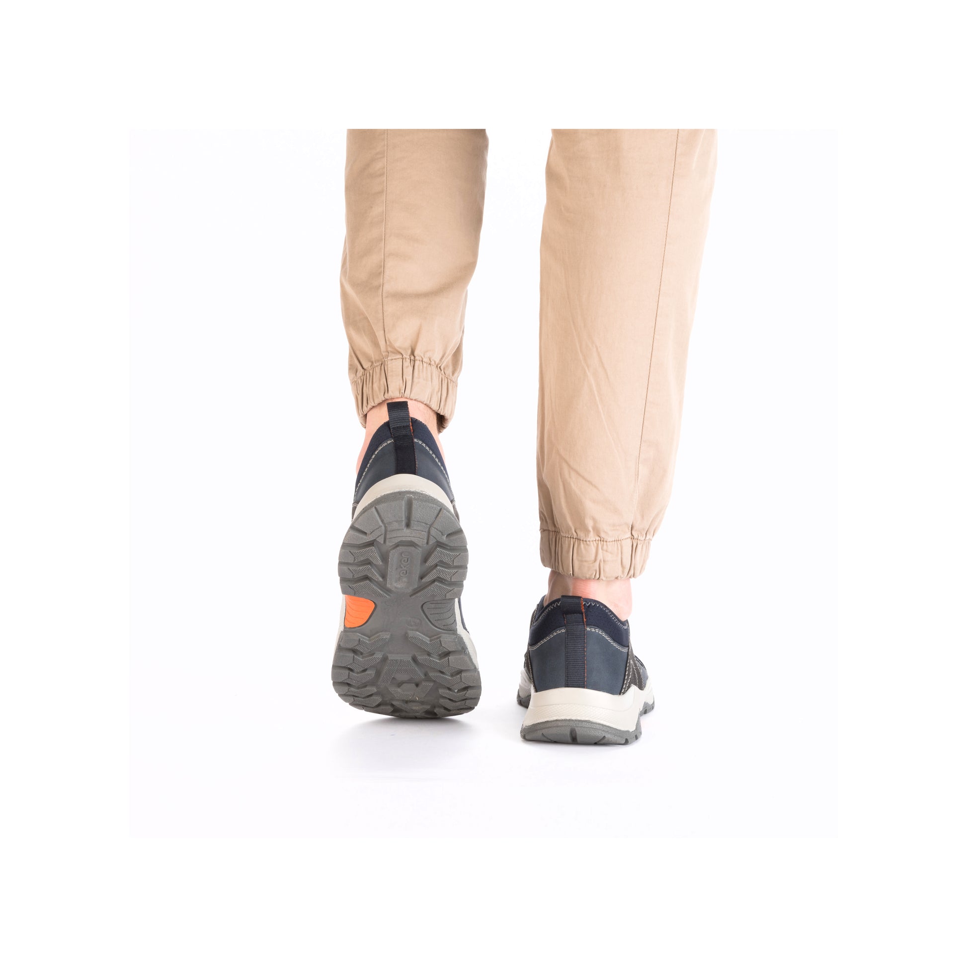 Blue Elasticated Shoes for Men | Rieker B8350-14