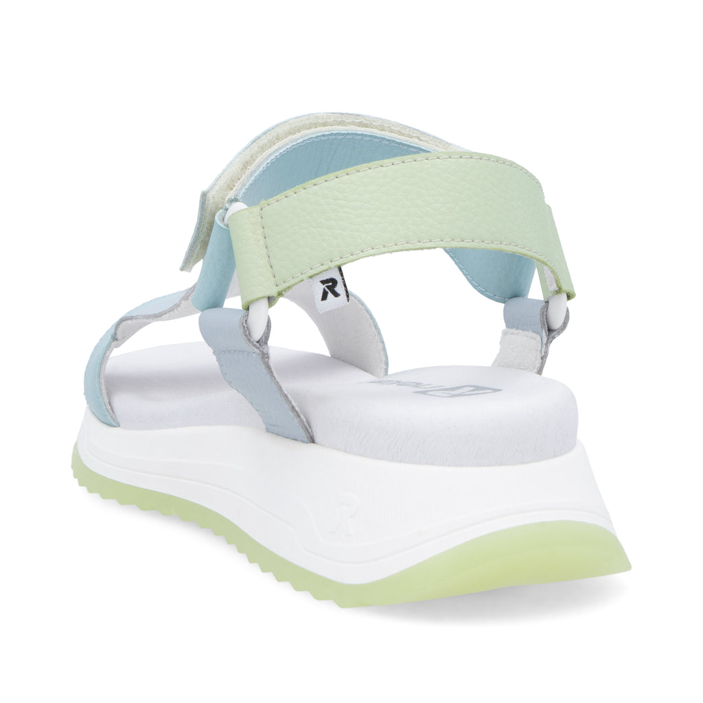 Blue Hook & Loop Sandals for Women | Rieker W2951-10