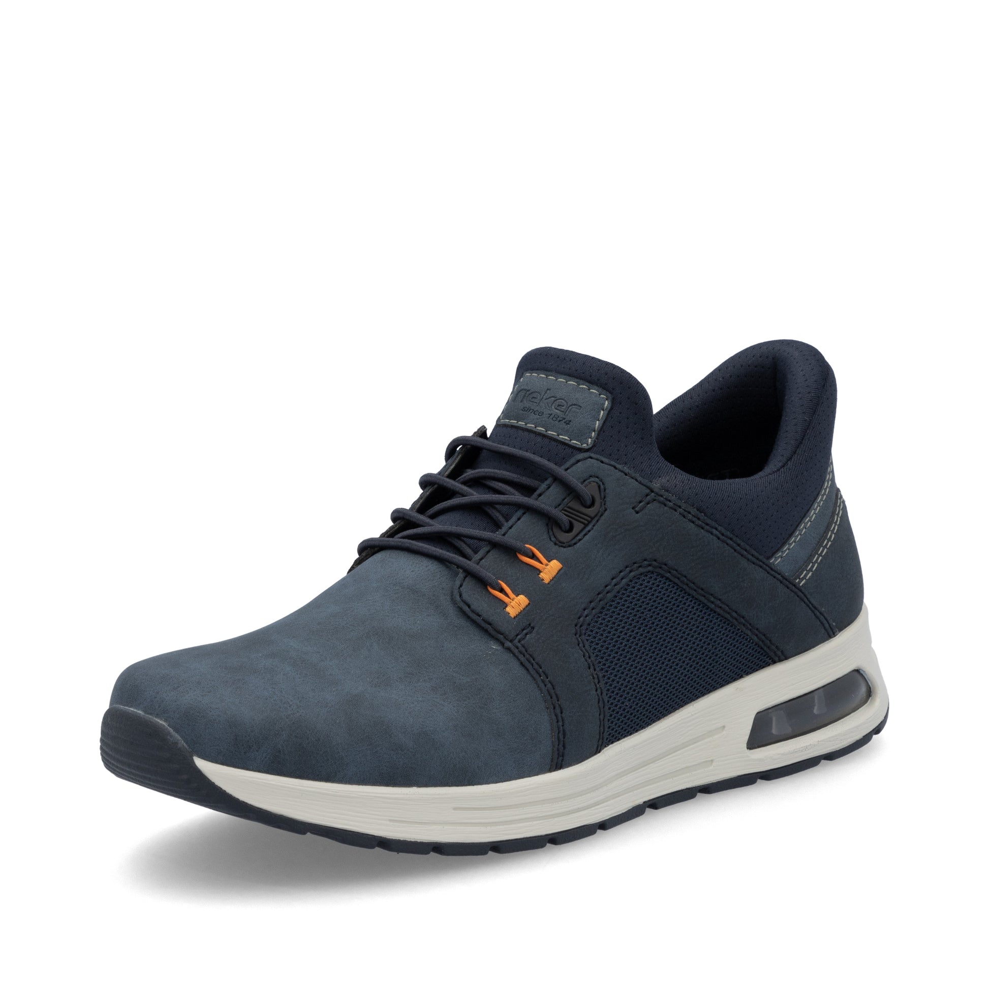 Blue Elasticated Shoes for Men | Rieker B1053-14