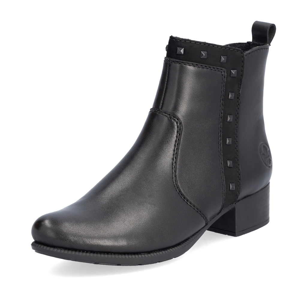 Black Zip Boots for Women | Rieker 78657-00