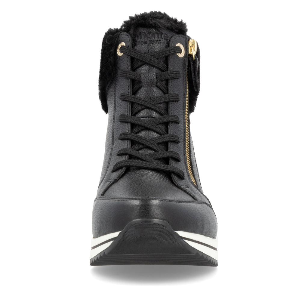 Black Zip Boots for Women | Remonte D0T77-02