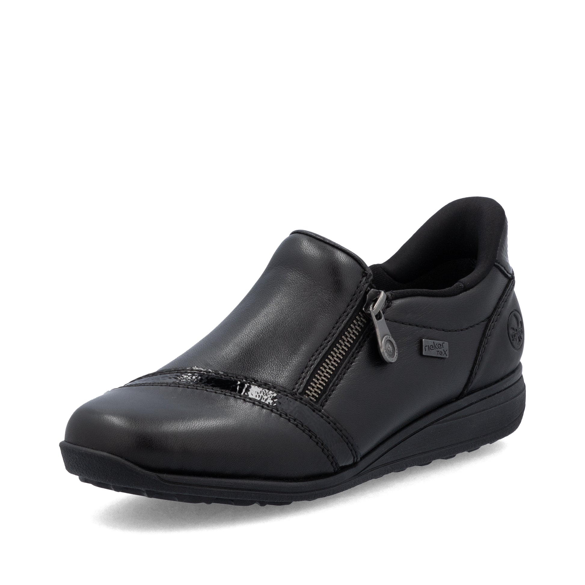 Black Zip Shoes for Women | Rieker 47264-00