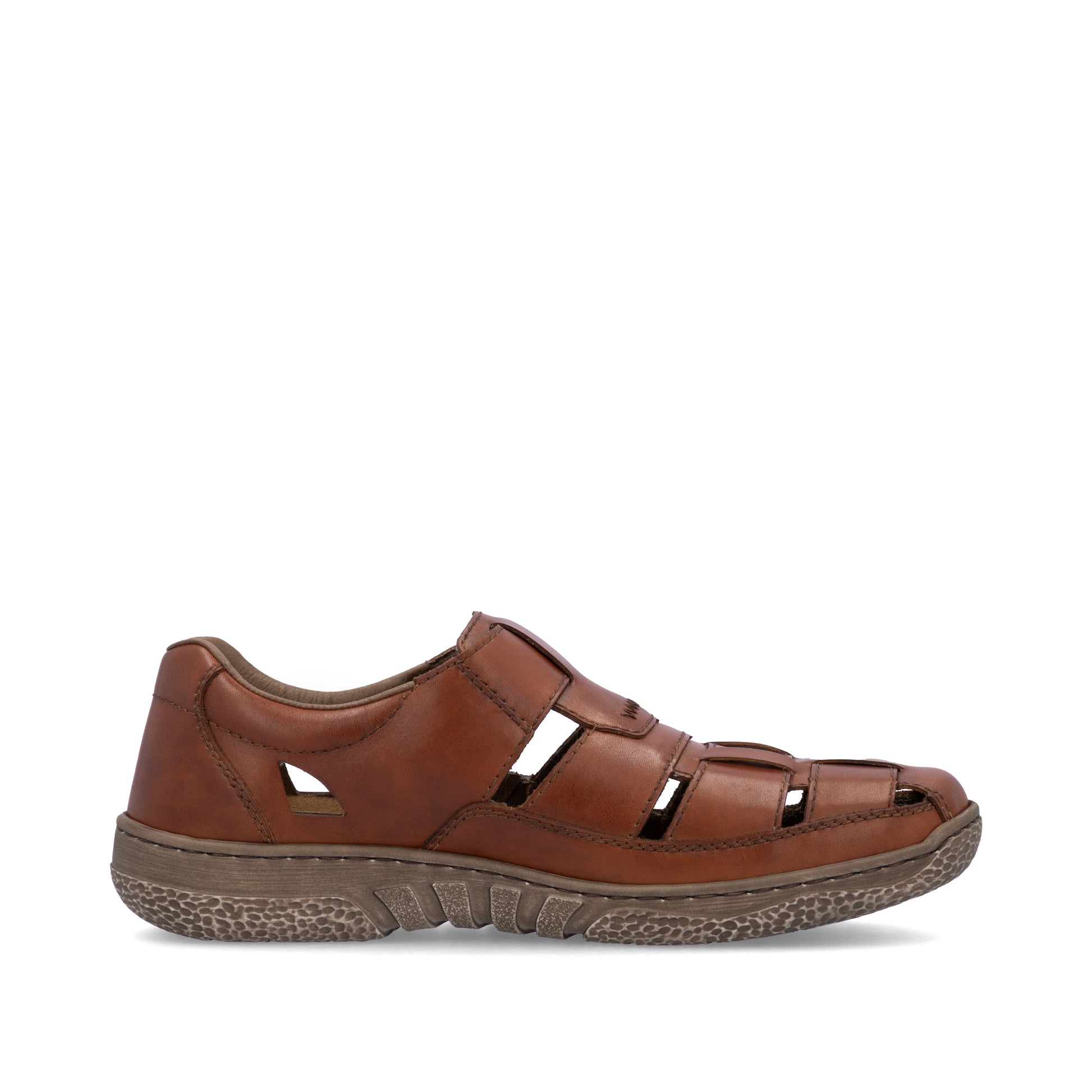 Brown Hook & Loop Shoes for Men | Rieker 03578-24