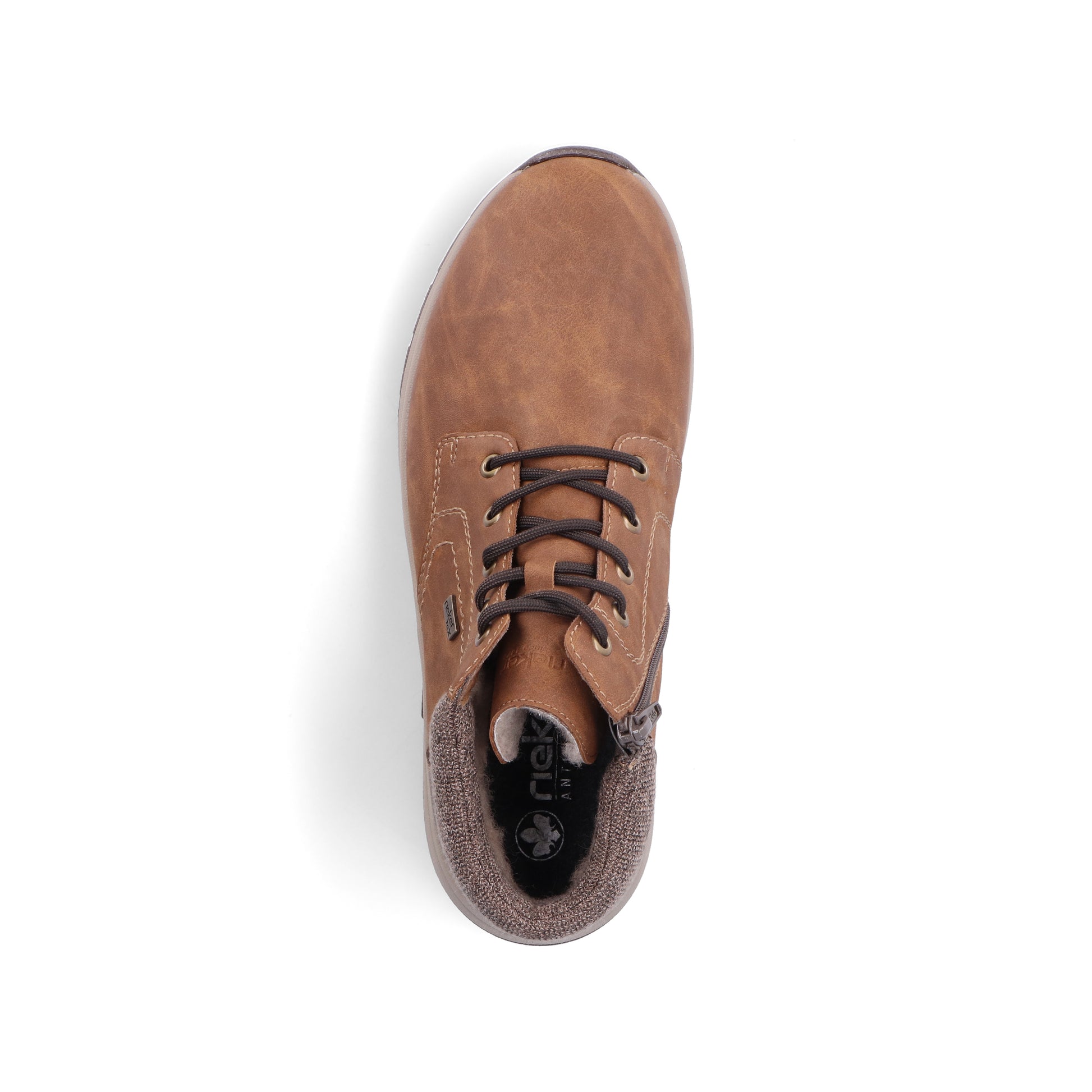 Brown Zip Boots for Men | Rieker 11030-25