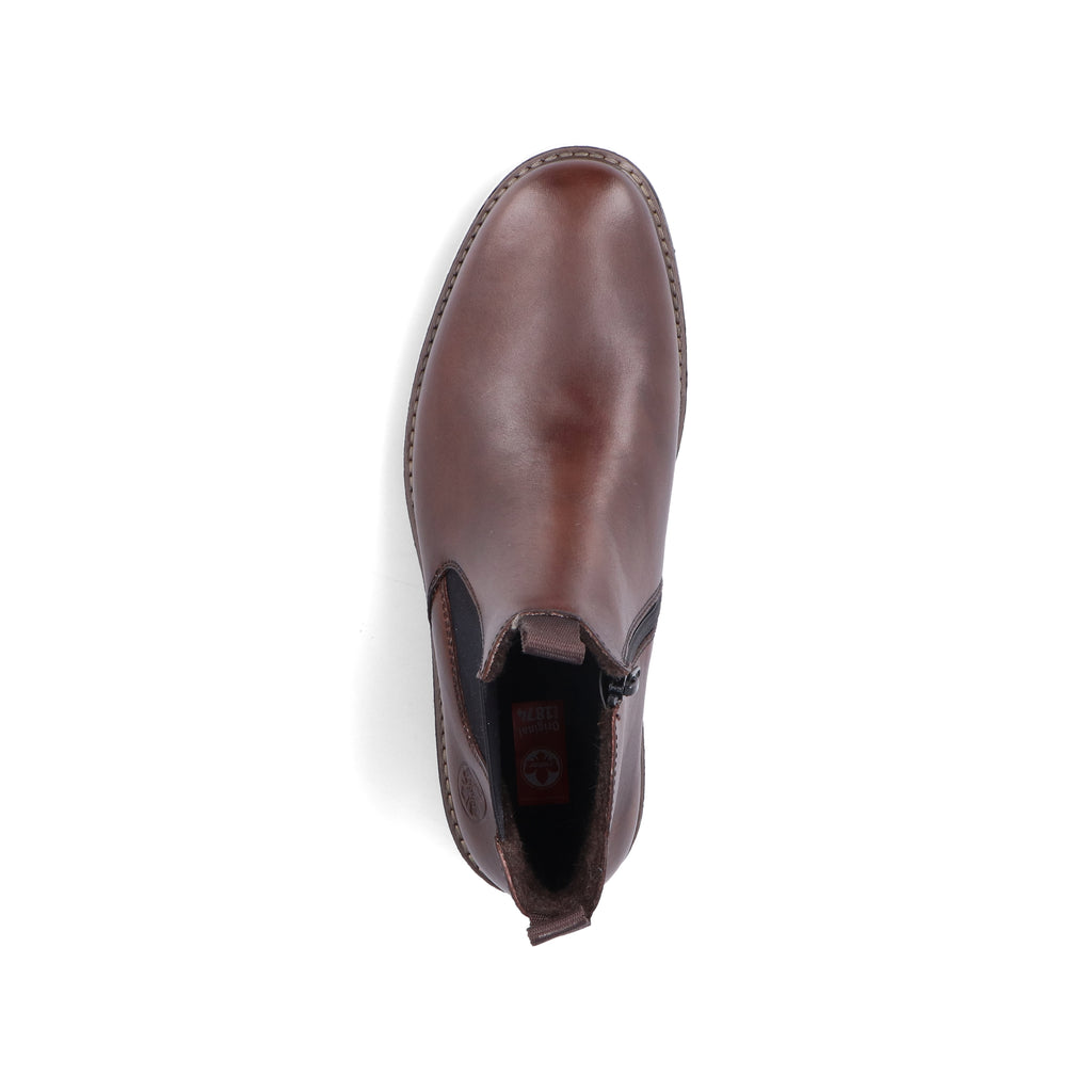 Brown Zip Boots for Men | Rieker 33180-26