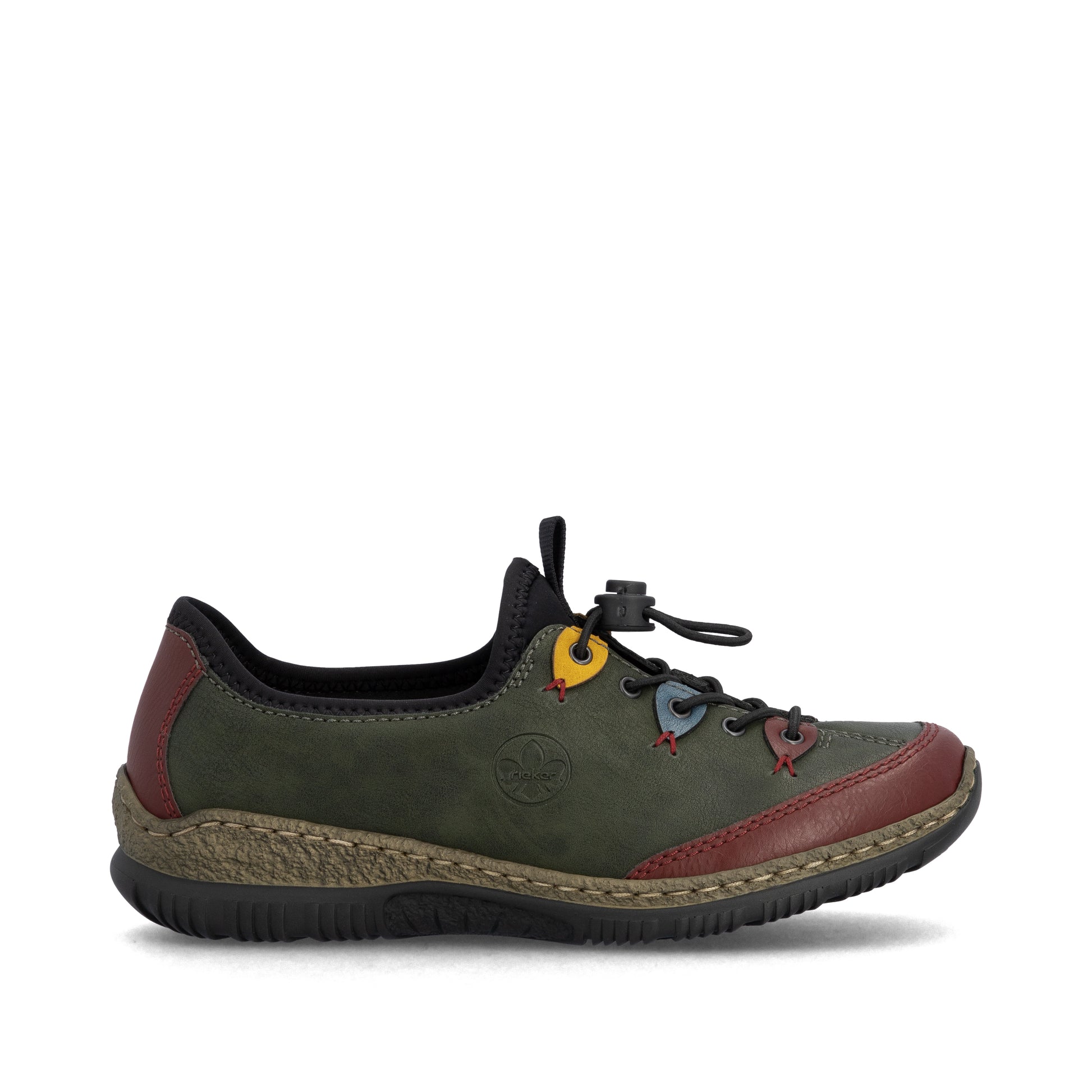 Green Elasticated Shoes for Women | Rieker N3271-54