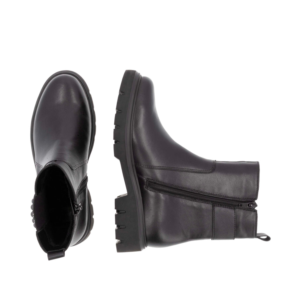 Black Zip Boots for Women | Remonte D1W74-00