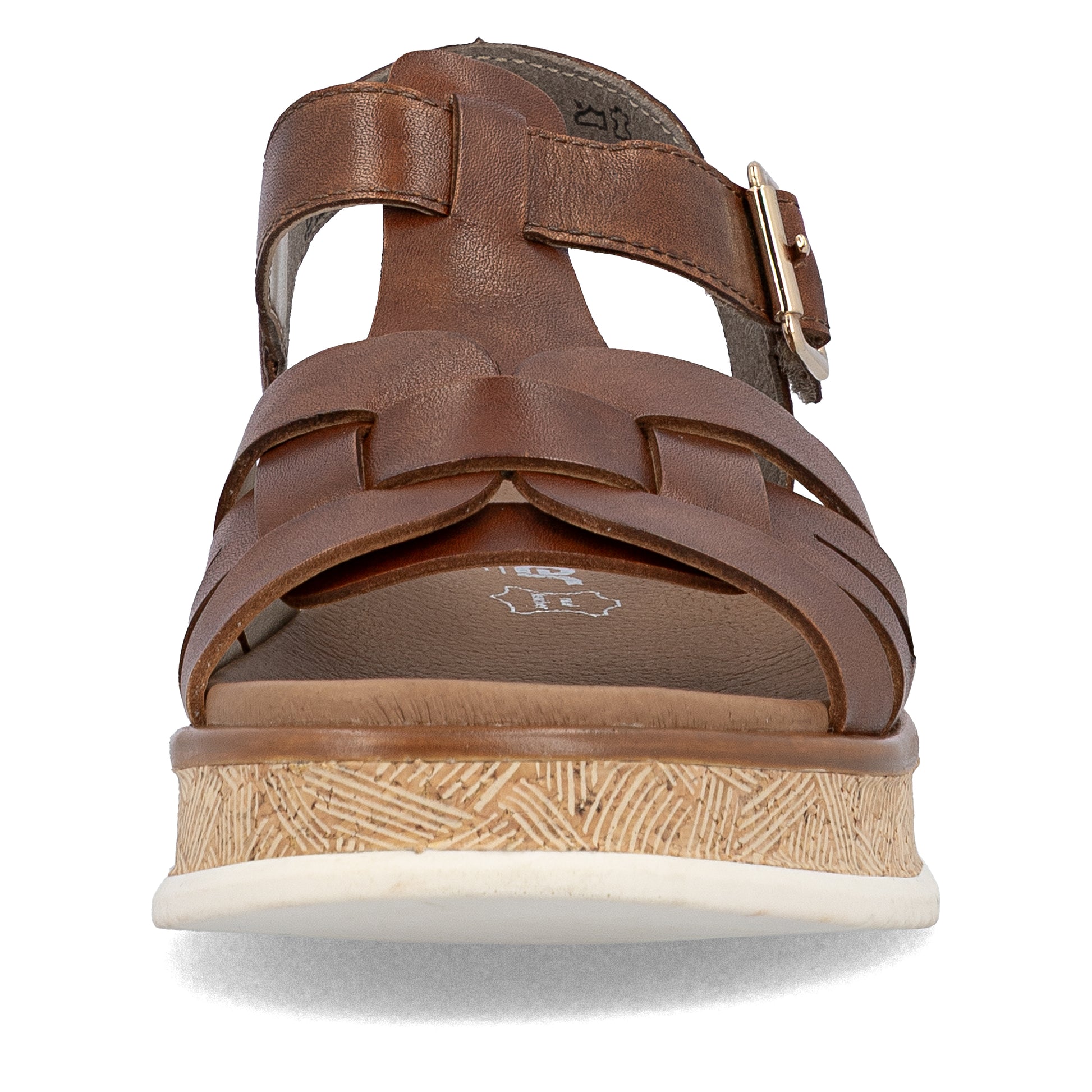 Brown Hook & Loop Sandals for Women | Rieker W0853-24