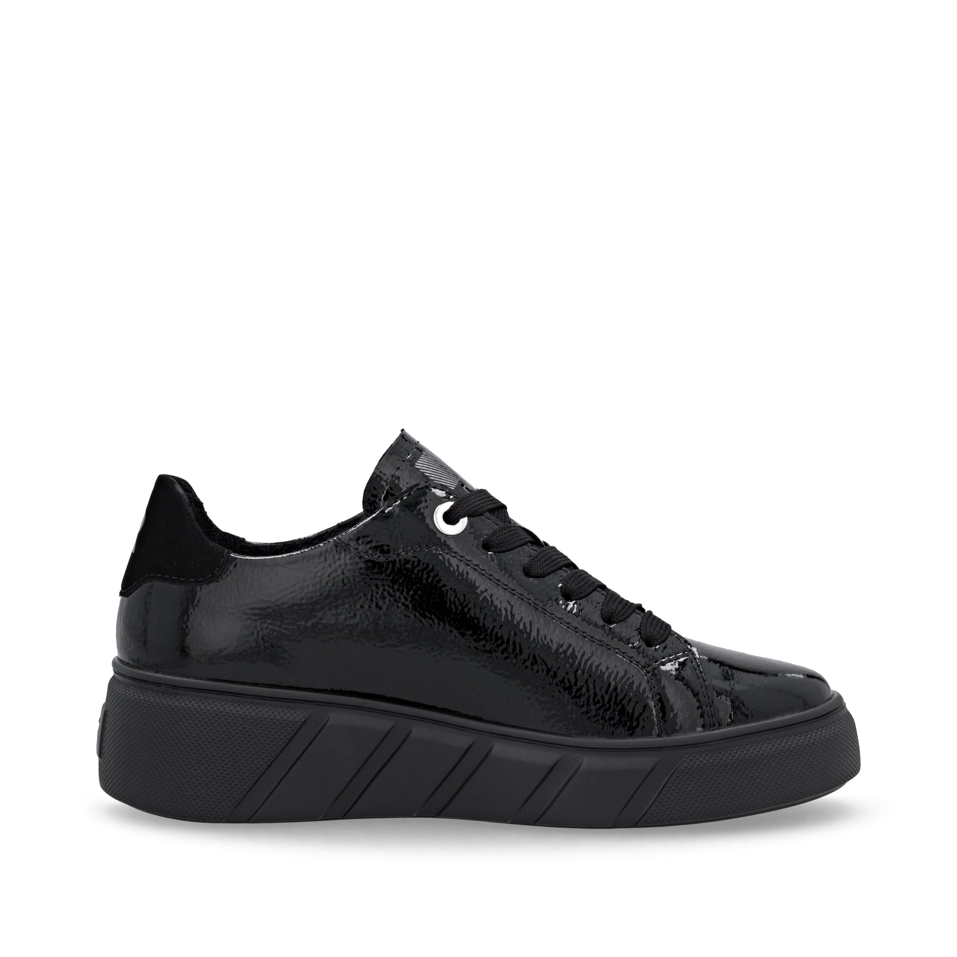 Black Elasticated Shoes for Women | Rieker W2601-00