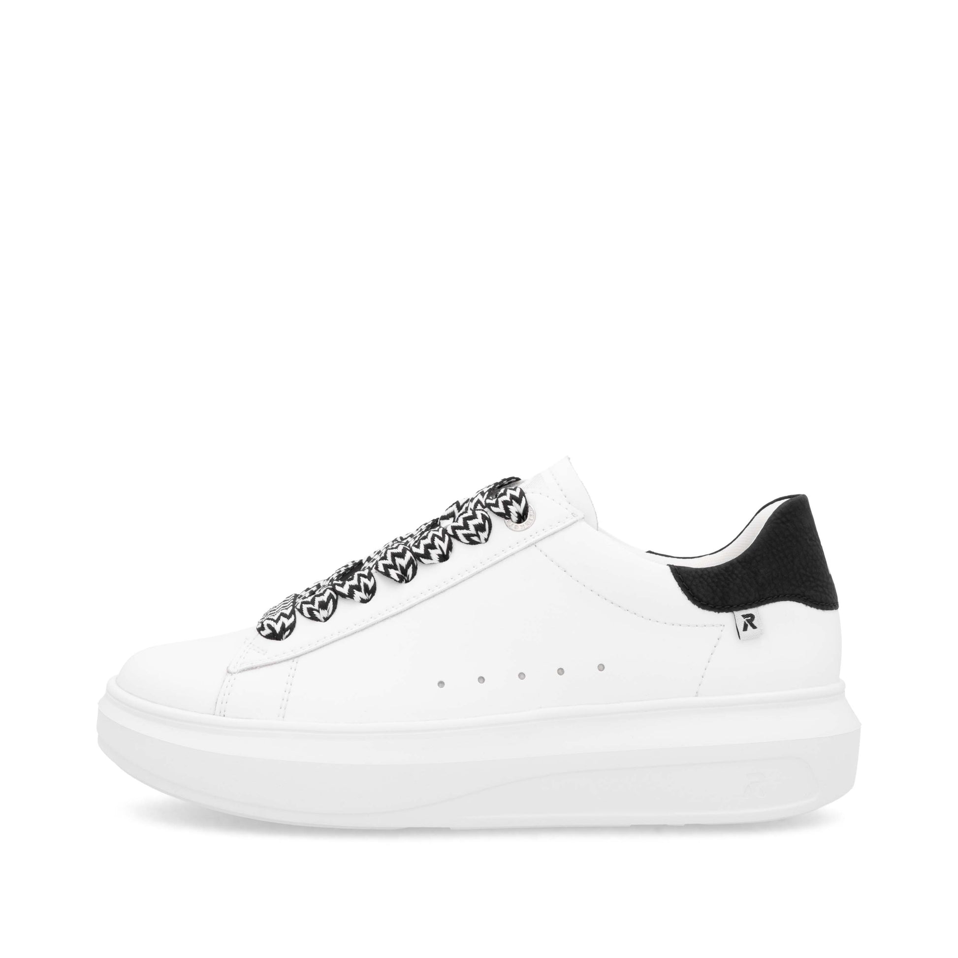 White Elasticated Shoes for Women | Rieker W1201-80