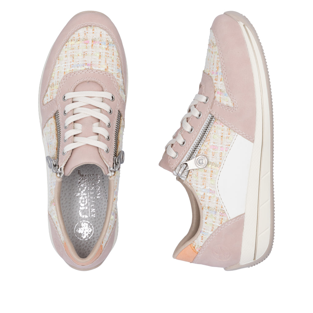 Pink Zip Shoes for Women | Rieker N1100-31
