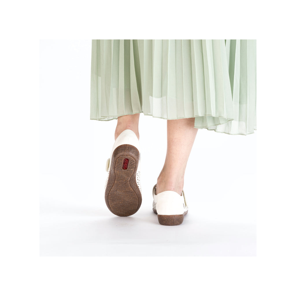 White Hook & Loop Shoes for Women | Rieker 47675-80