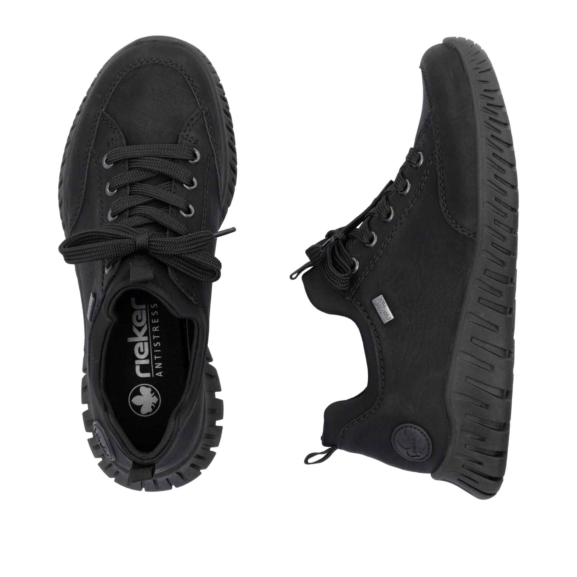 Black Elasticated Shoes for Women | Rieker M5352-00