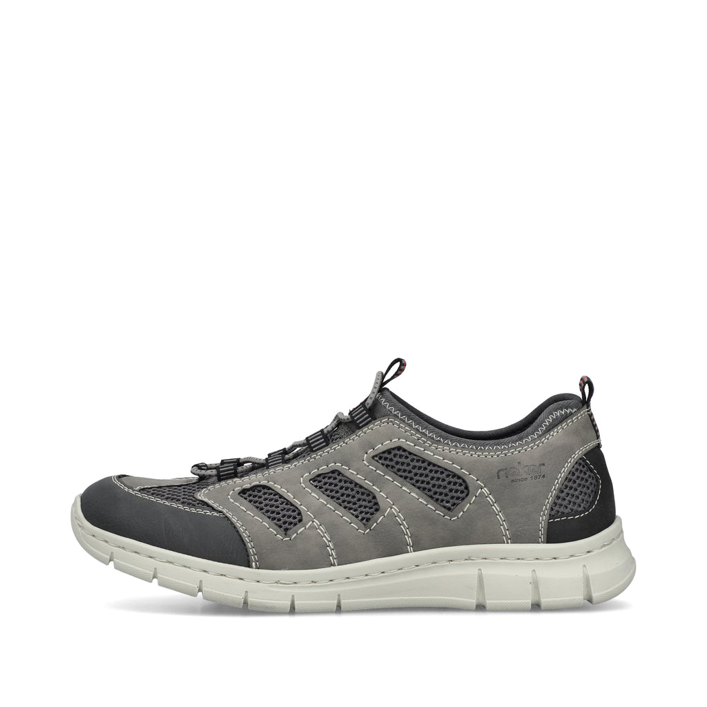 Grey Elasticated Shoes for Men | Rieker B7762-45