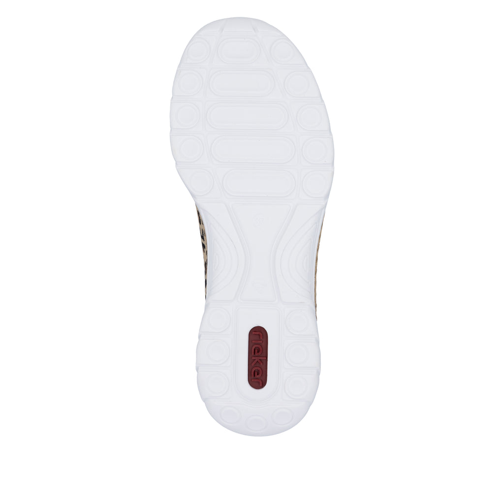 Beige Elasticated Shoes for Women | Rieker N4263-92