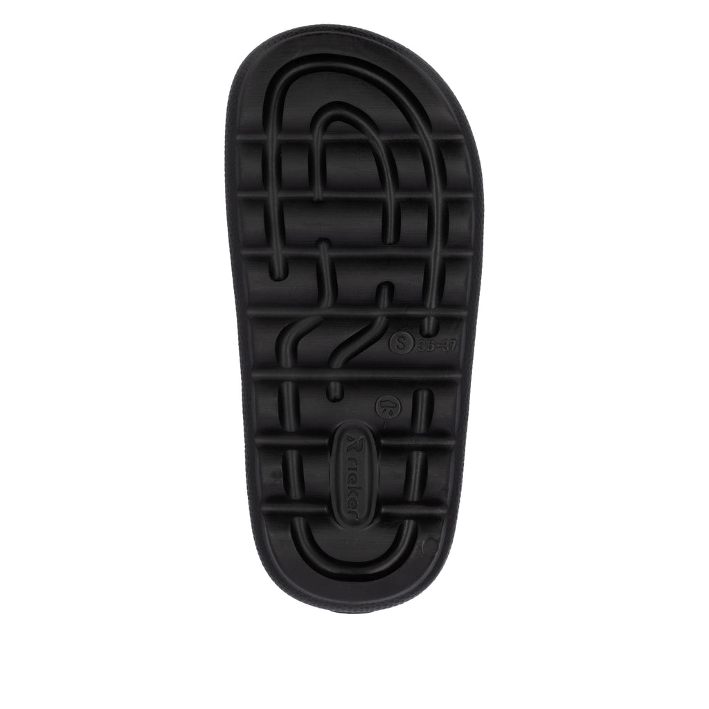 Black Buckle Sandals for Women | Rieker P2450-00