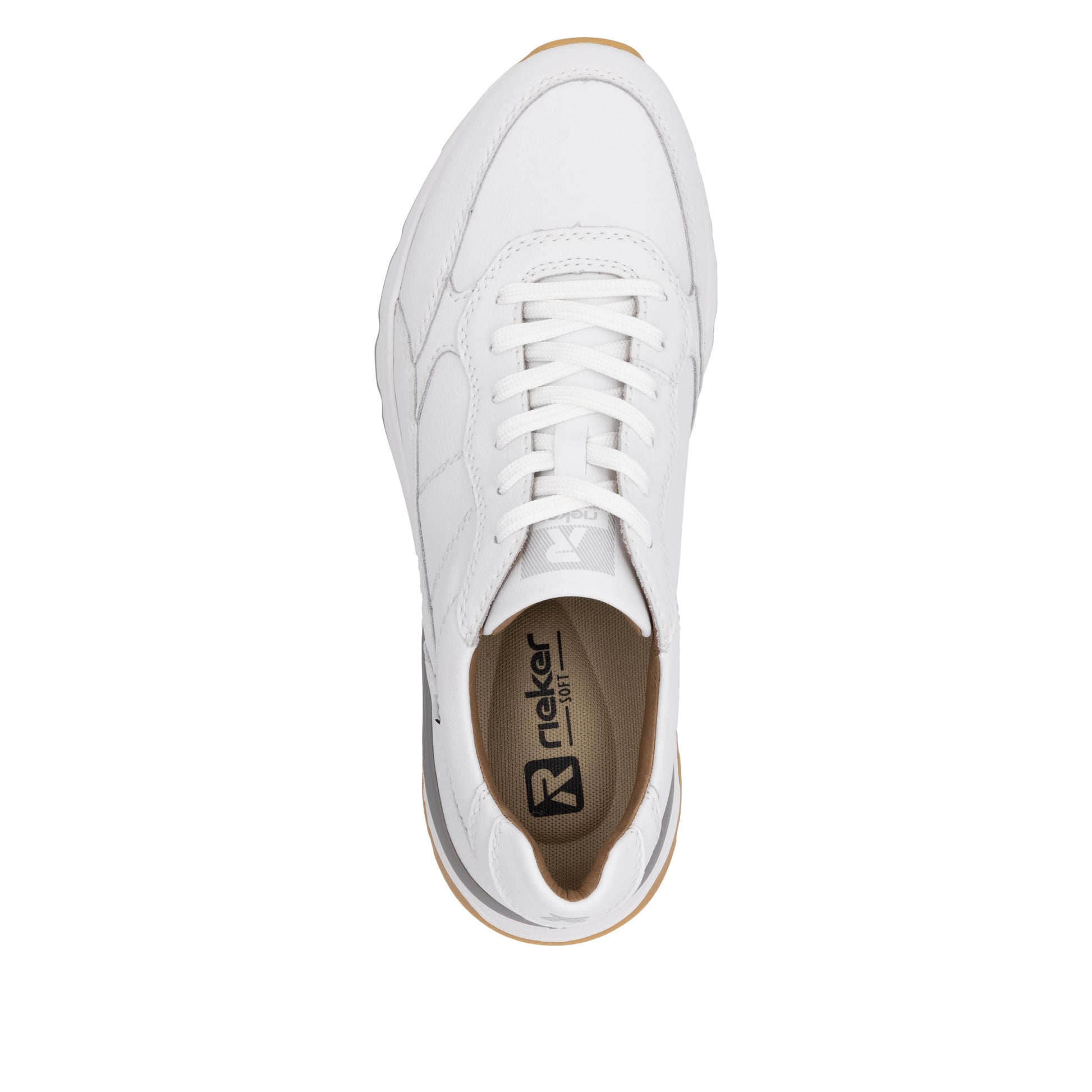 White Elasticated Shoes for Men | Rieker U0904-80