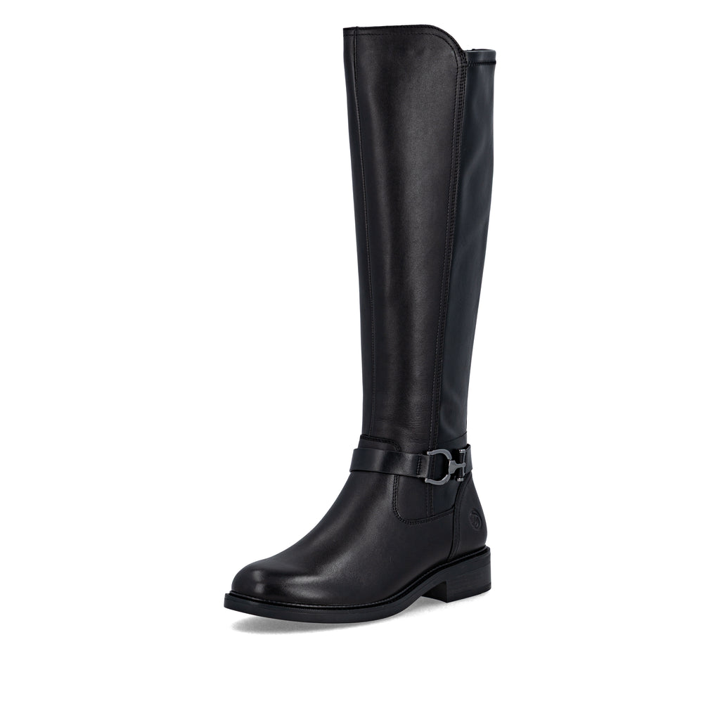 Black Zip Boots for Women | Remonte D2W77-00