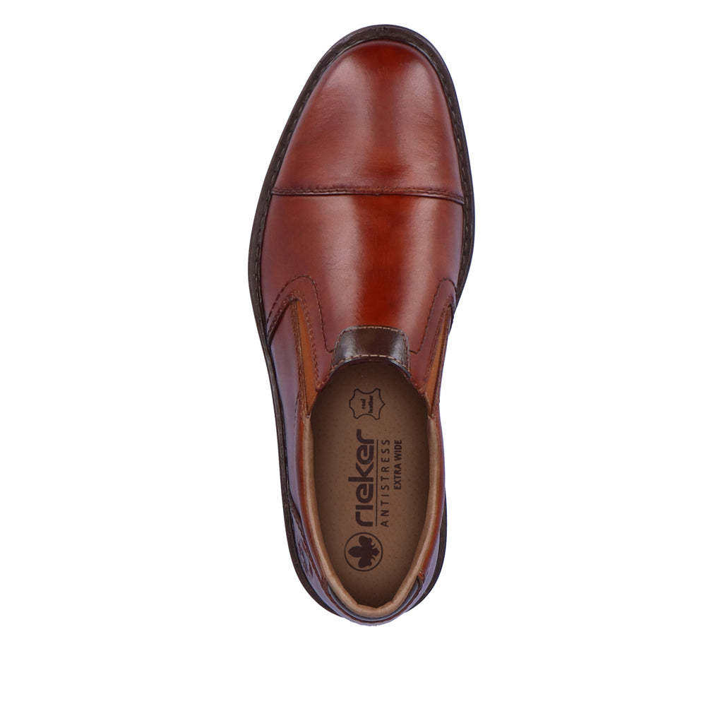 Brown Elasticated Shoes for Men | Rieker 17659-23