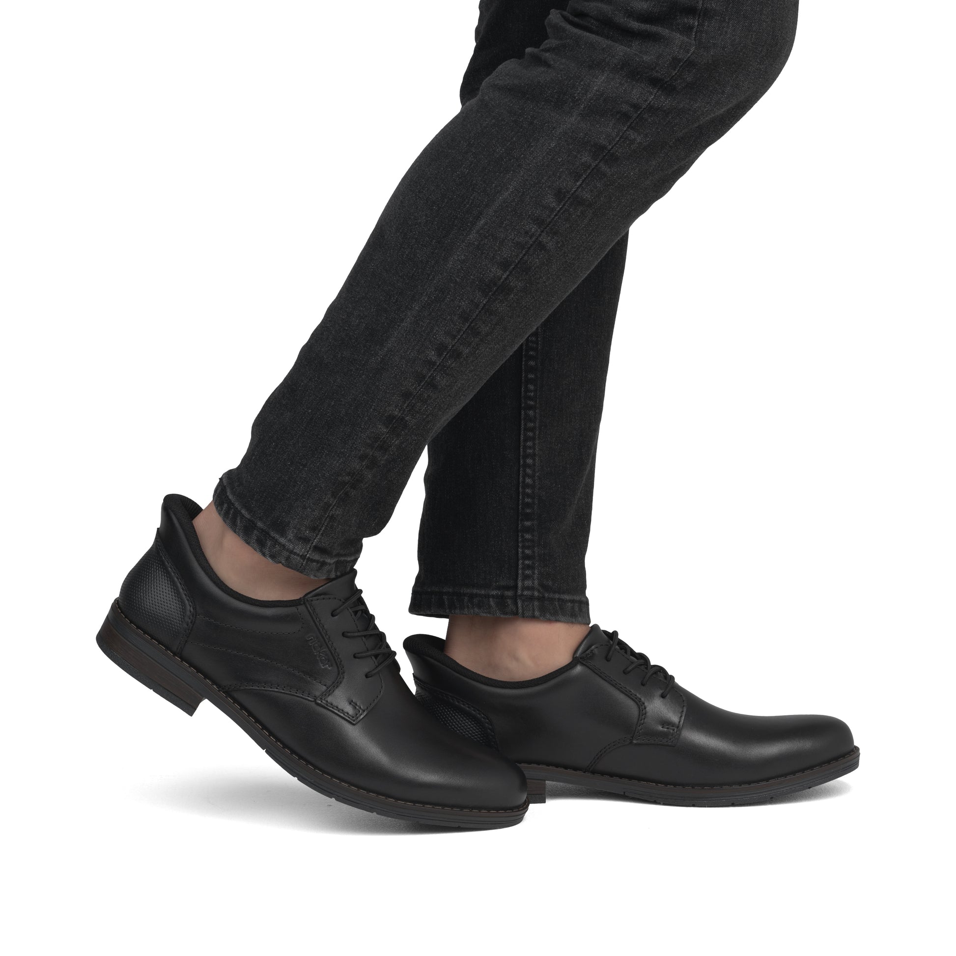 Black Elasticated Shoes for Men | Rieker 10353-00